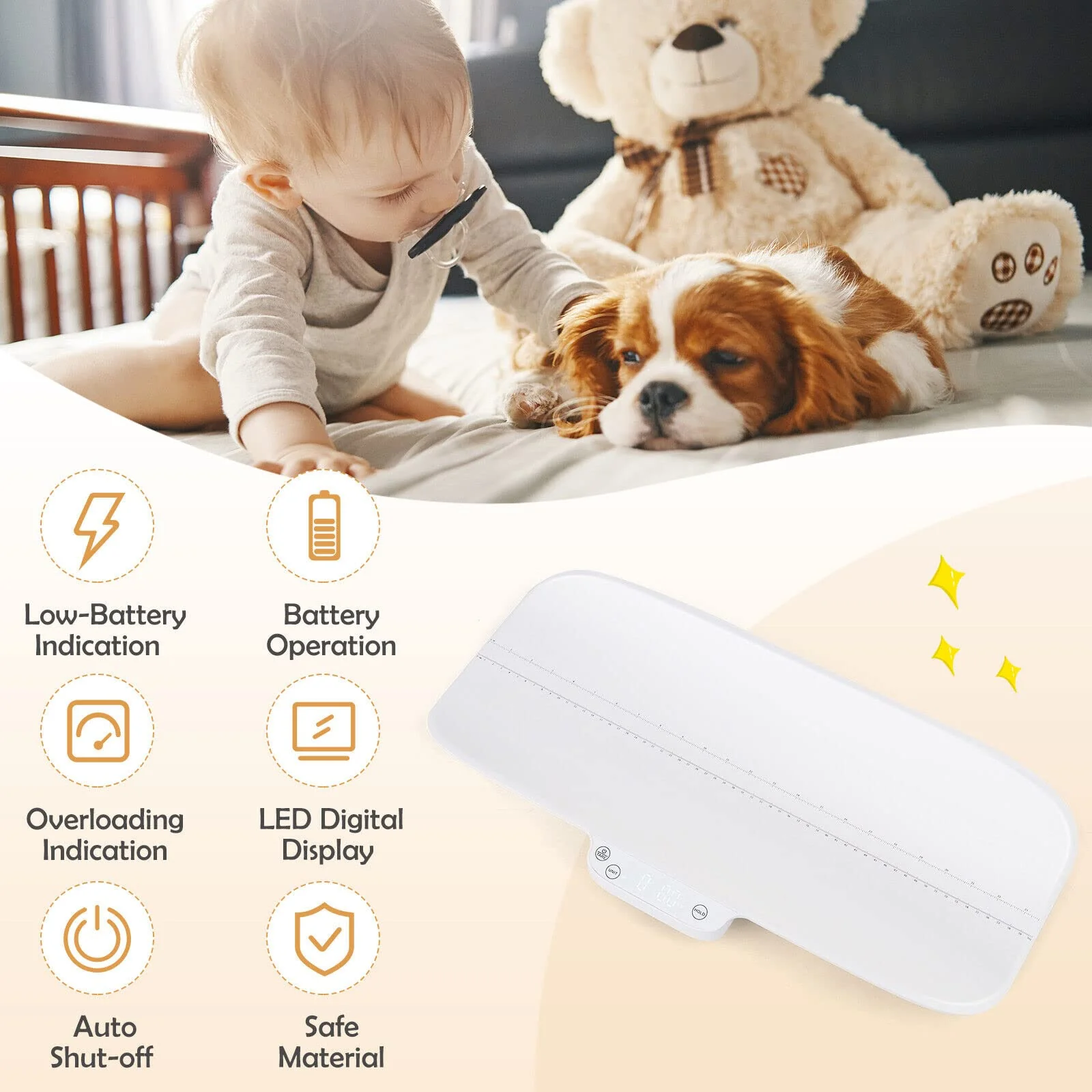 BABY JOY Baby Scale, Pet Scale w/Smart APP Control - Image 7