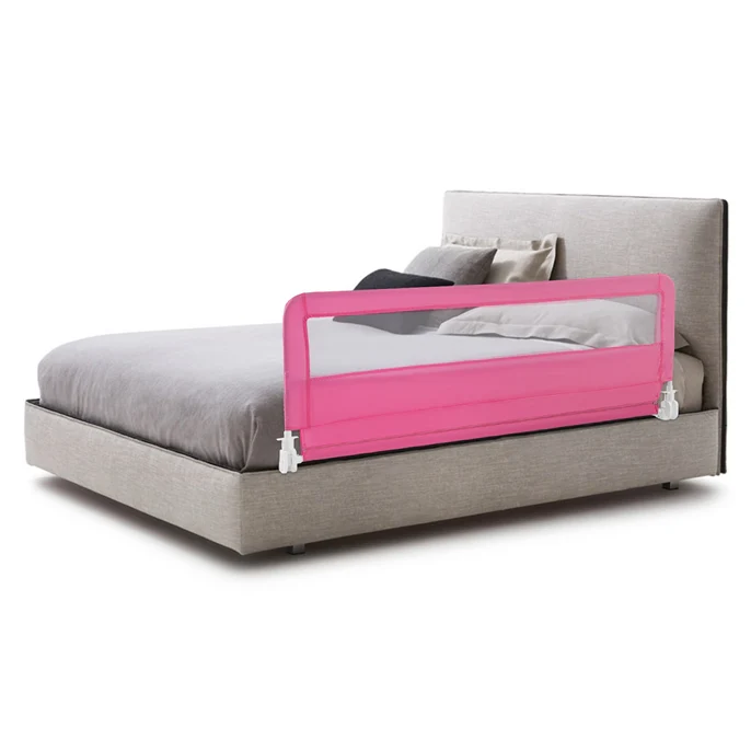 BABY JOY Bed Rail Guard for Toddlers, 150 x 55 cm Foldable Baby Bed Rail w/Safety Strap for Crib - Image 11