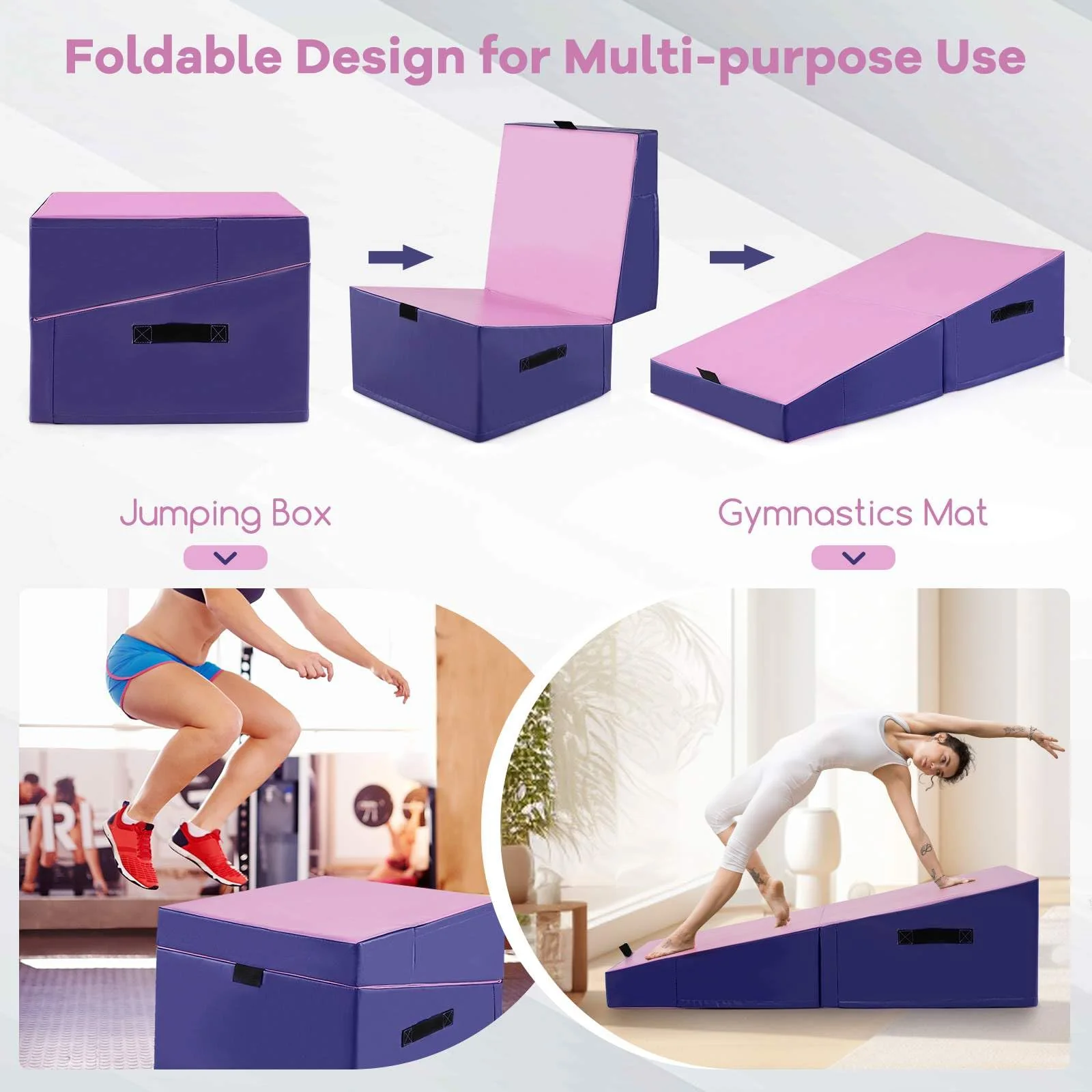 BABY JOY Foam Playset Gymnastics Tumbling Mat - Image 3
