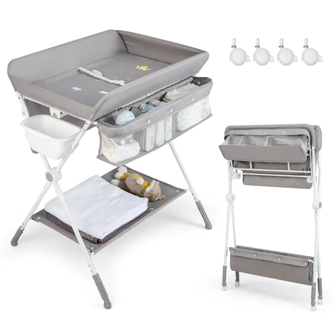 BABY JOY Foldable Baby Changing Table - Image 10