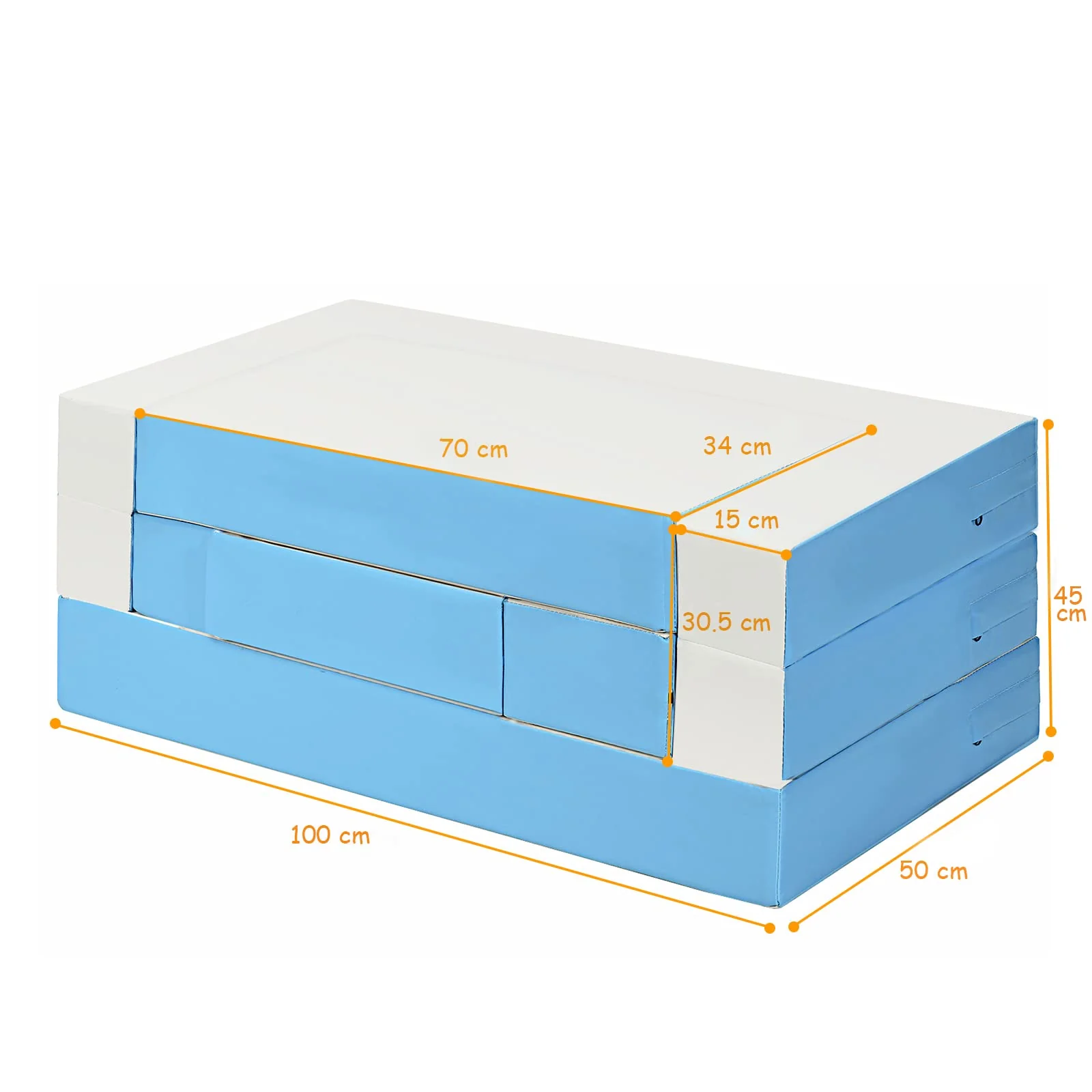 BABY JOY Kids Crawl & Climb Foam Play Set, 4-in-1 Soft Foam Building Blocks for Babies, Modular Kids Sofa - Image 13