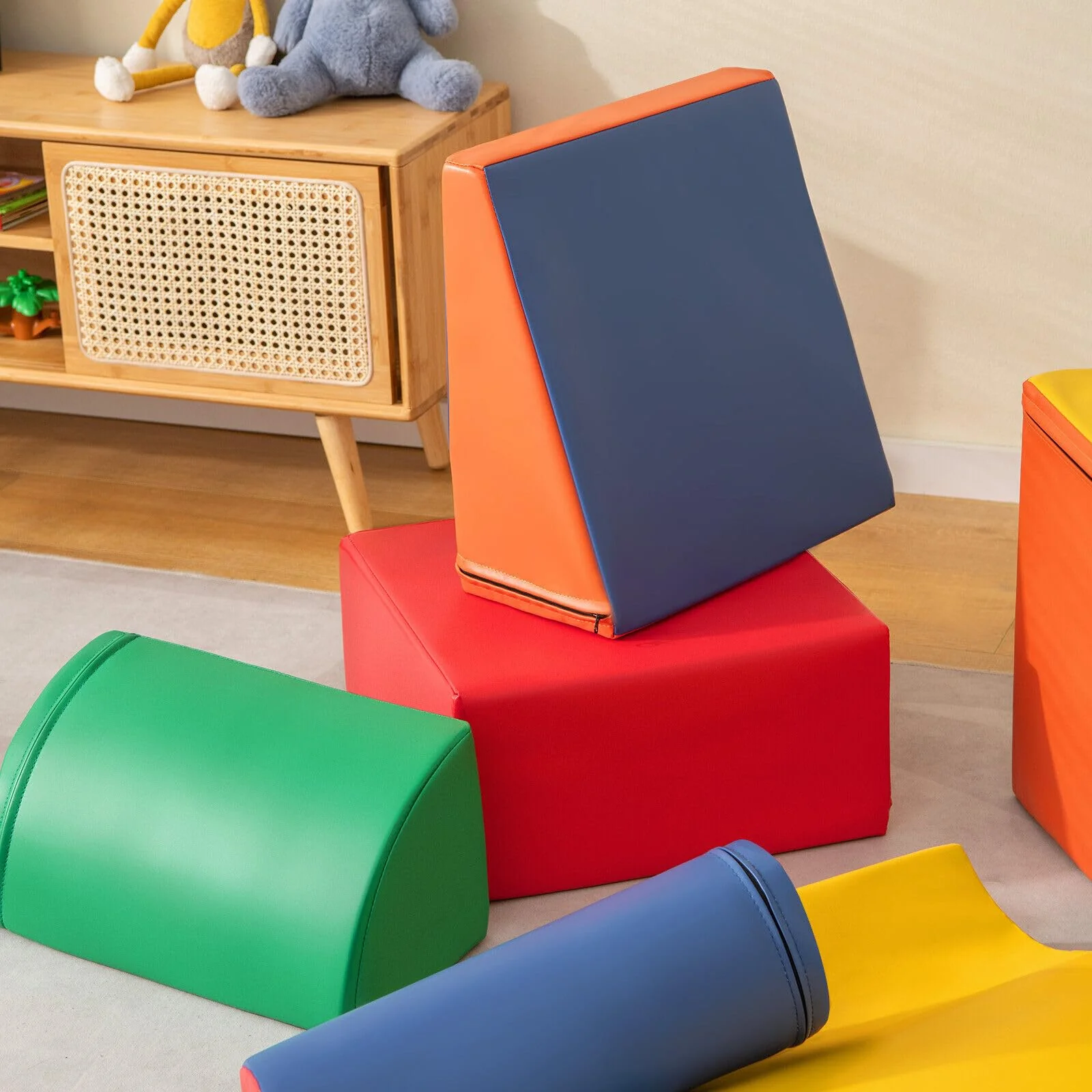 BABY JOY Kids Crawl & Climb Foam Play Set, 7-Piece - Image 3