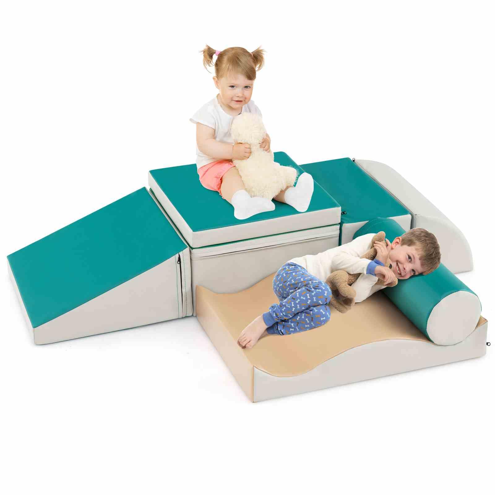 BABY JOY Kids Crawl & Climb Foam Play Set, 7-Piece - Image 9