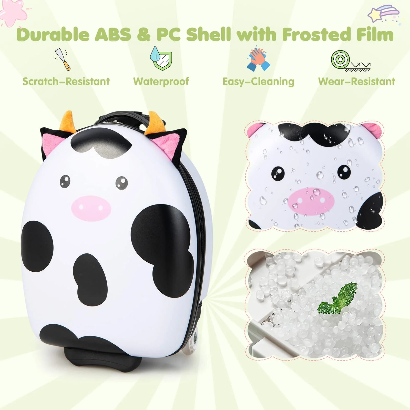 BABY JOY Kids Luggage, 16” Hard Shell Carry-On Suitcase - Image 7
