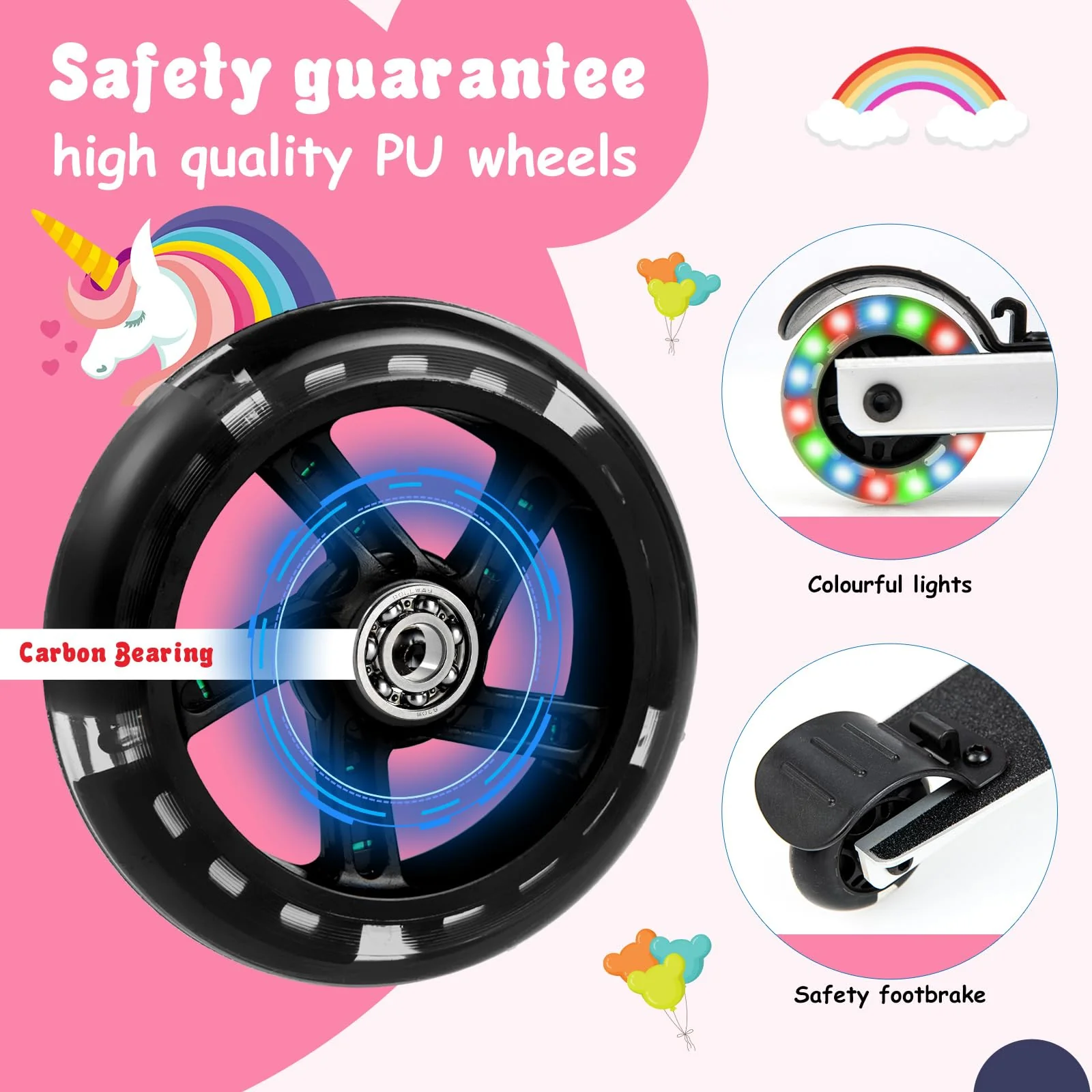 BABY JOY Kids Ride-on Suitcase Scooter - Image 4