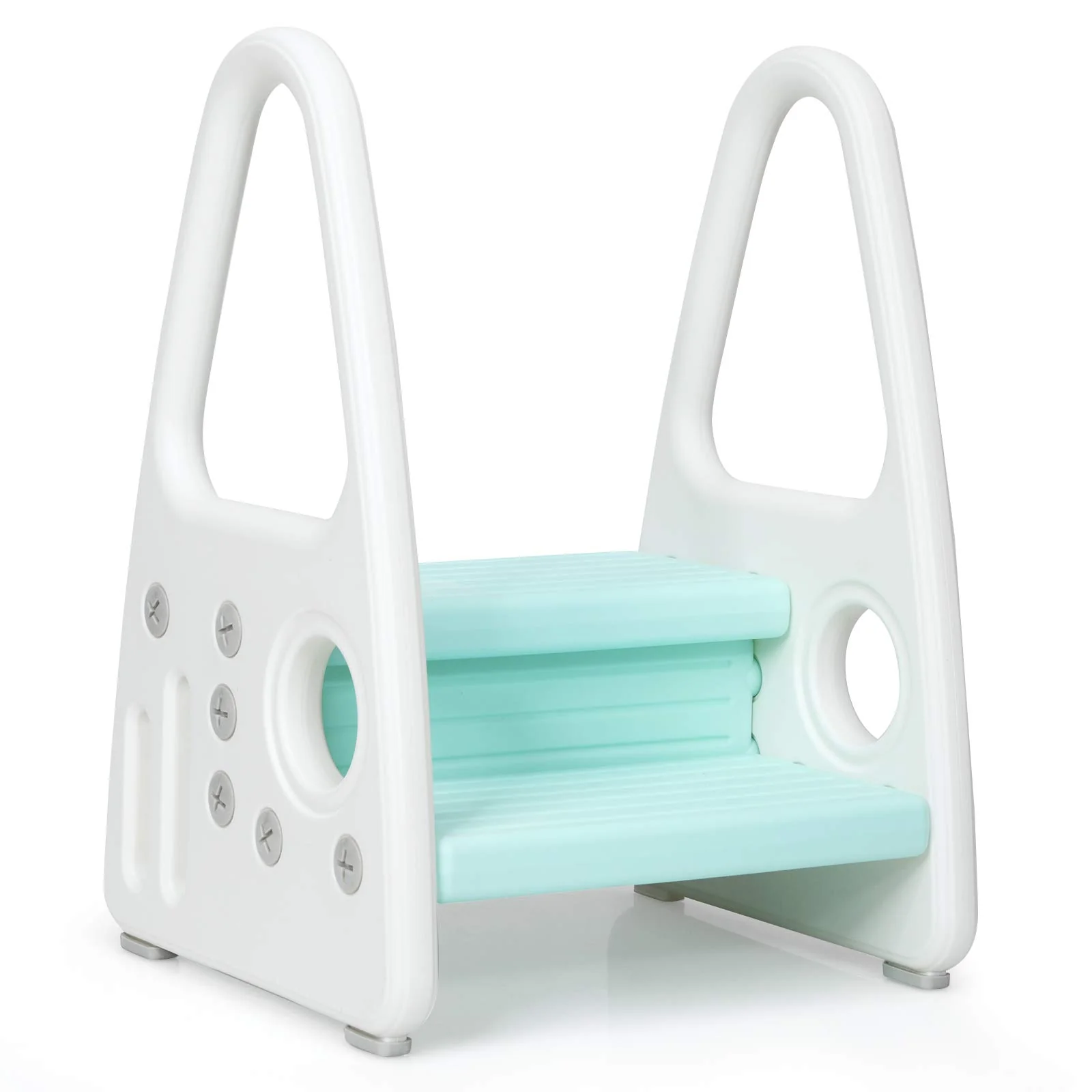 BABY JOY Kids Step Stool Toddler Step Ladder with Safety Handles & Non-Slip Steps, Holds up to 50 KG - Image 10
