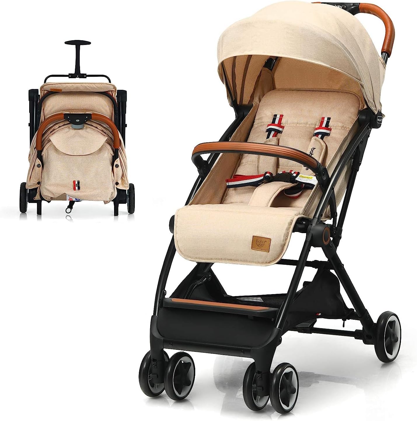 BABY JOY Lightweight Baby Stroller, Compact Toddler Travel Stroller for Airplane - Image 10