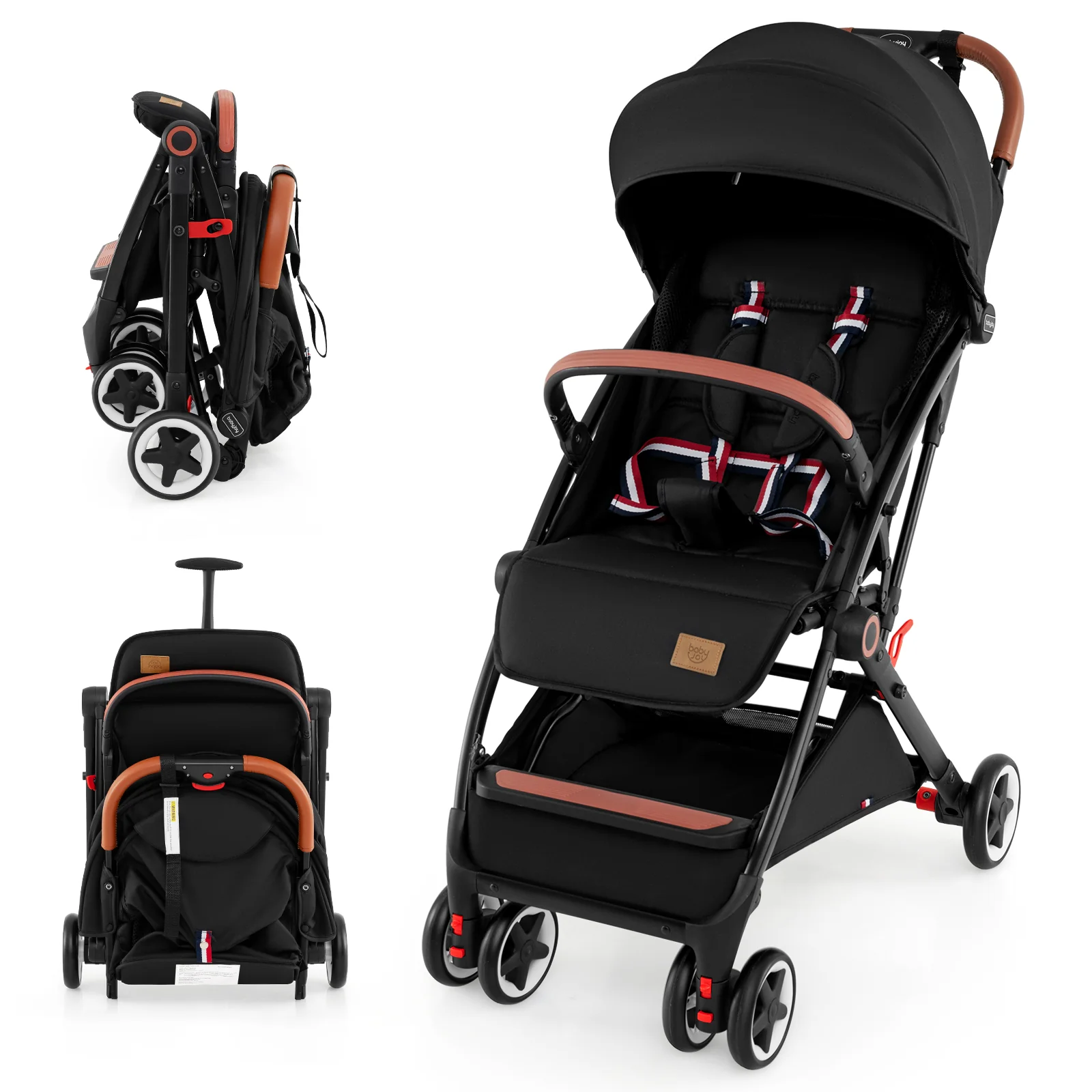 BABY JOY Lightweight Baby Stroller, Compact Toddler Travel Stroller for Airplane - Image 12