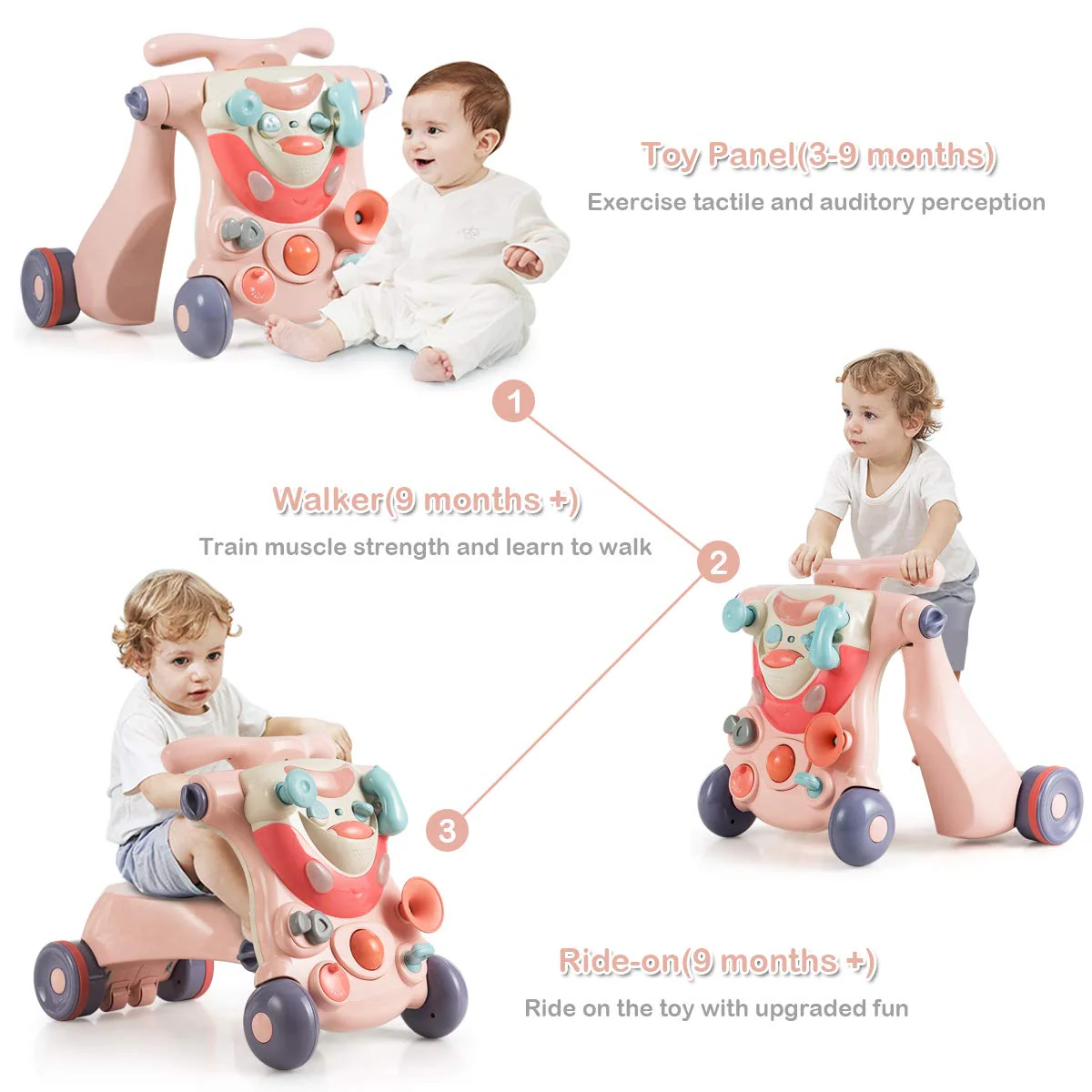 BABY JOY Sit to Stand Walker - Image 4