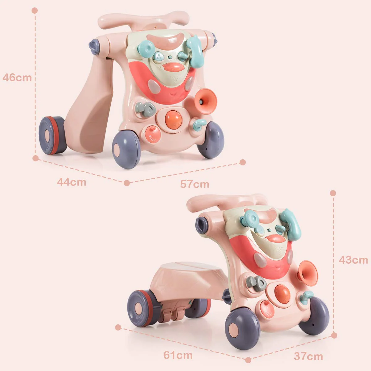 BABY JOY Sit to Stand Walker - Image 9