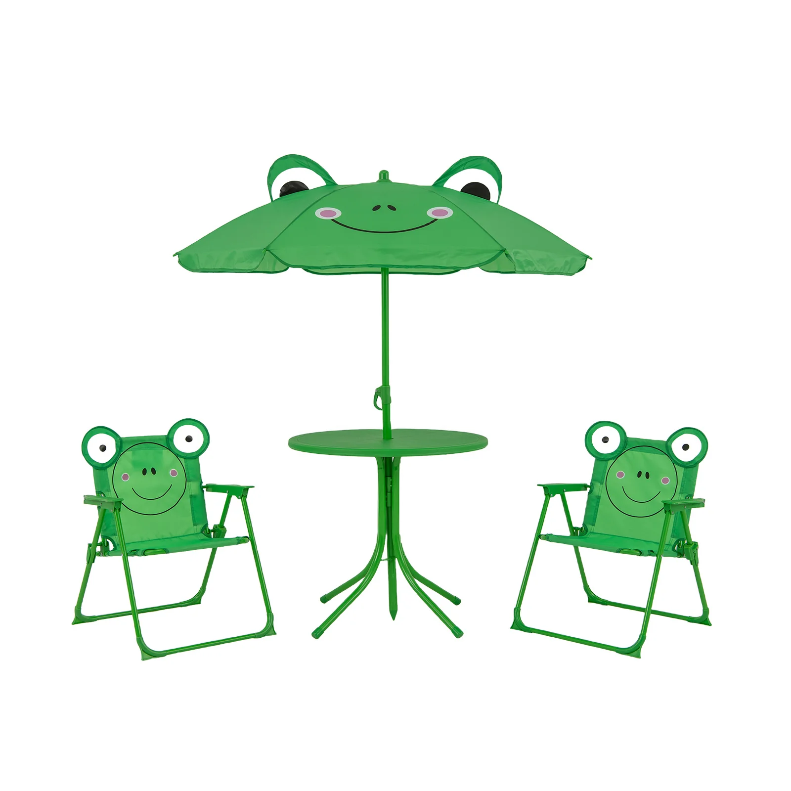 Baby Joy Toddler Outdoor Activity Table with 2 Folding Chairs & a Height Adjustable Umbrella - Image 10