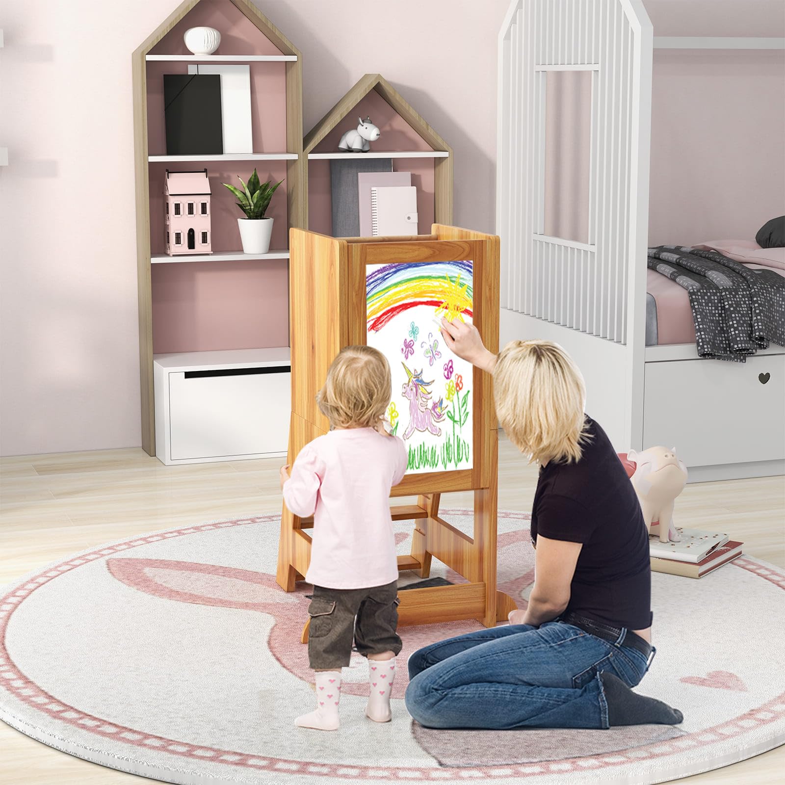 BABY JOY Toddler Standing Tower - Image 2