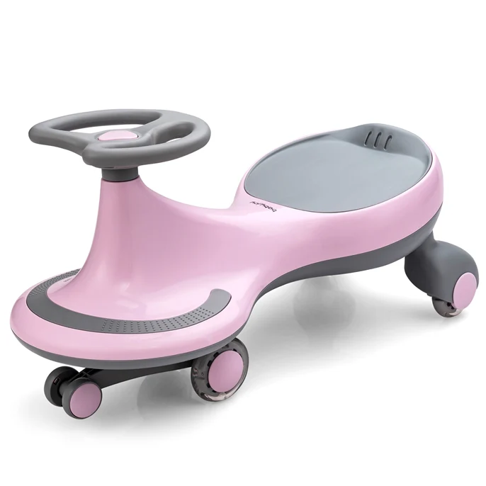 BABY JOY Wiggle Car for Kids, Swing Car with LED Flashing Wheels, No Batteries, Gears or Pedals - Image 11