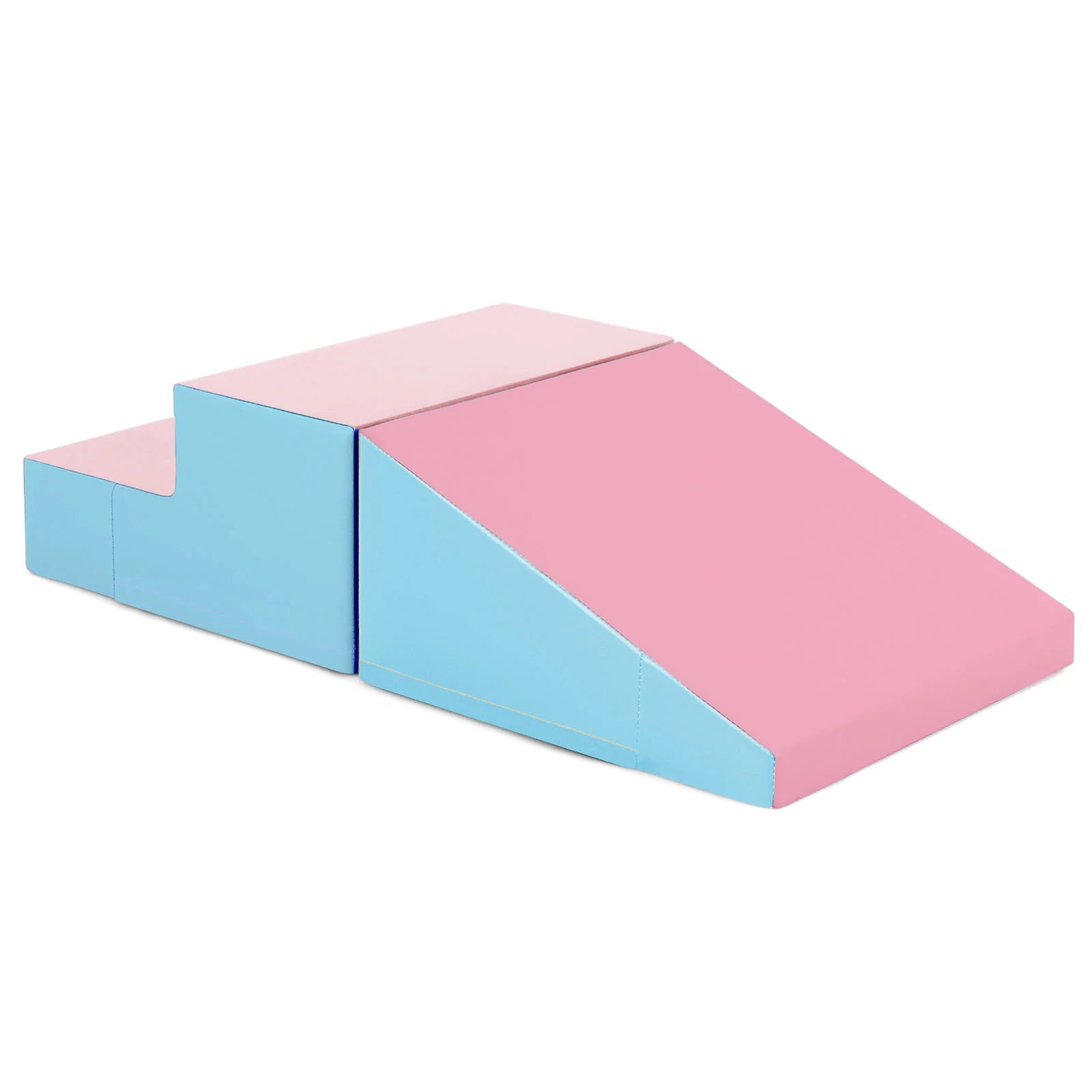 2-Piece Baby Soft Foam Block Playset Toddlers Step and Slide Climber Indoor Active Play - Image 10