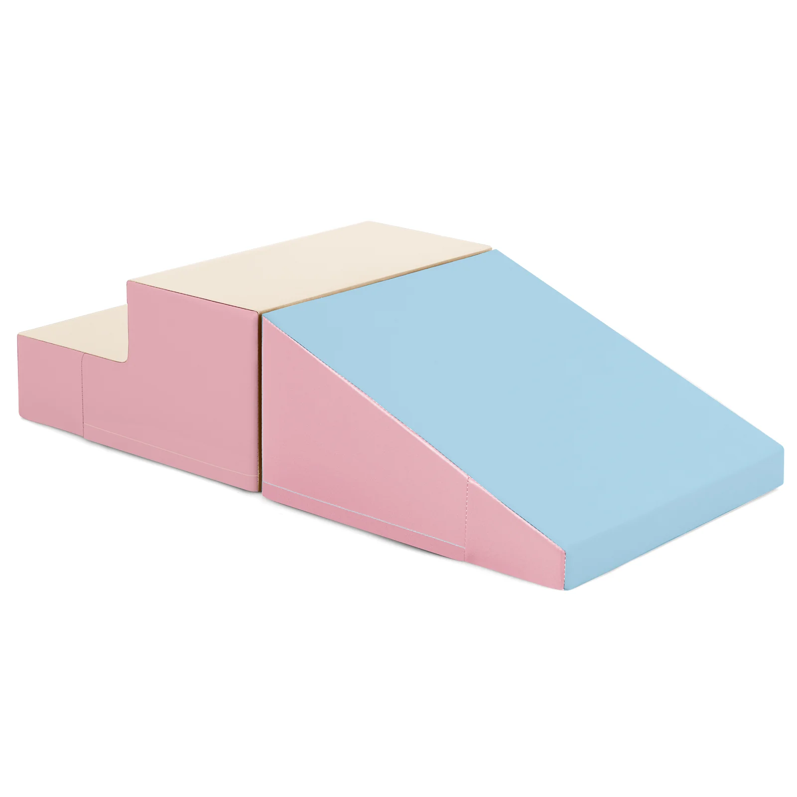 2-Piece Baby Soft Foam Block Playset Toddlers Step and Slide Climber Indoor Active Play - Image 11