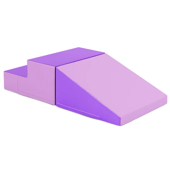2-Piece Baby Soft Foam Block Playset Toddlers Step and Slide Climber Indoor Active Play - Image 13