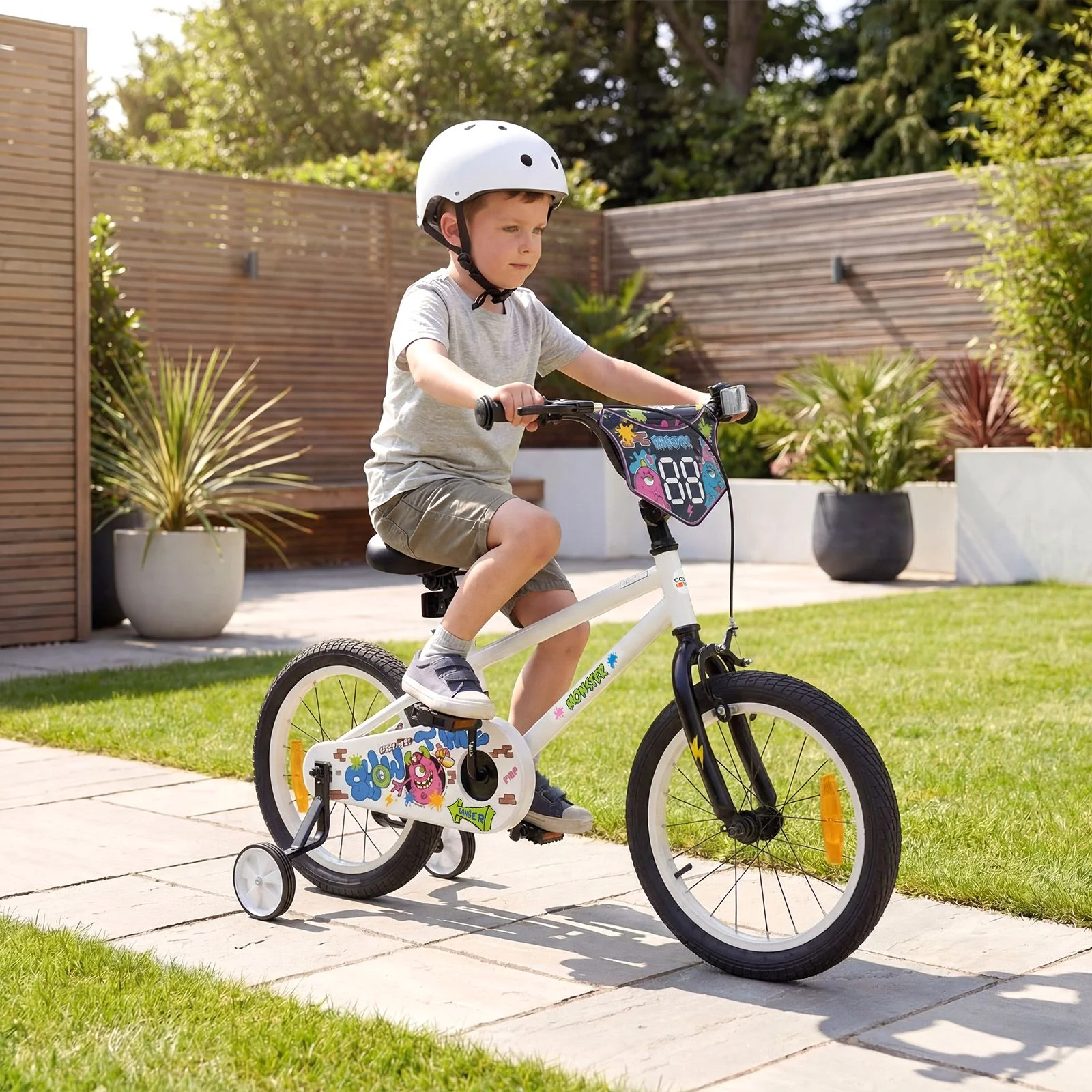 Children Bicycle with Handbrake and Height-Adjustable Seat for Boys and Girls - Image 11