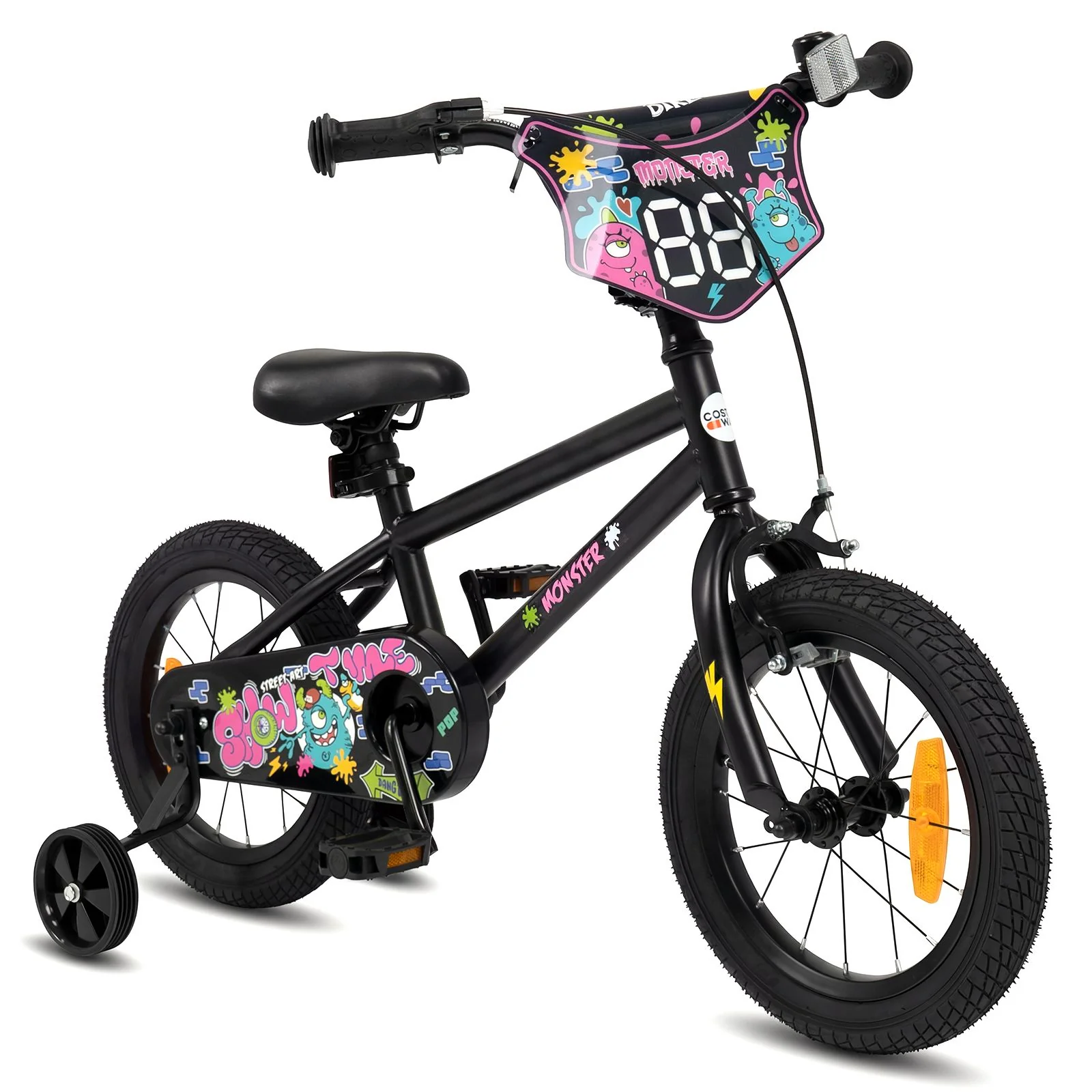 Children Bicycle with Handbrake and Height-Adjustable Seat for Boys and Girls - Image 12