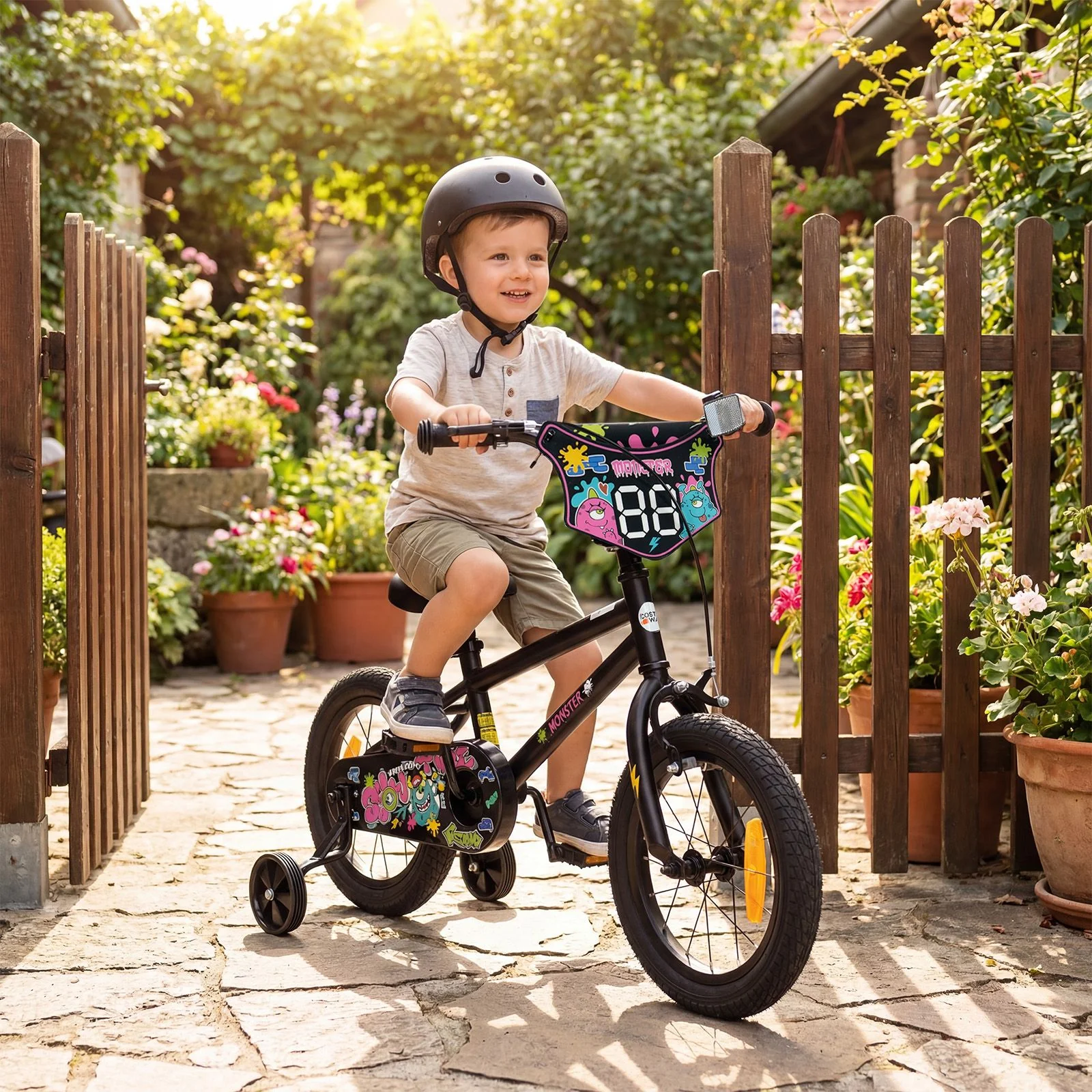 Children Bicycle with Handbrake and Height-Adjustable Seat for Boys and Girls - Image 13