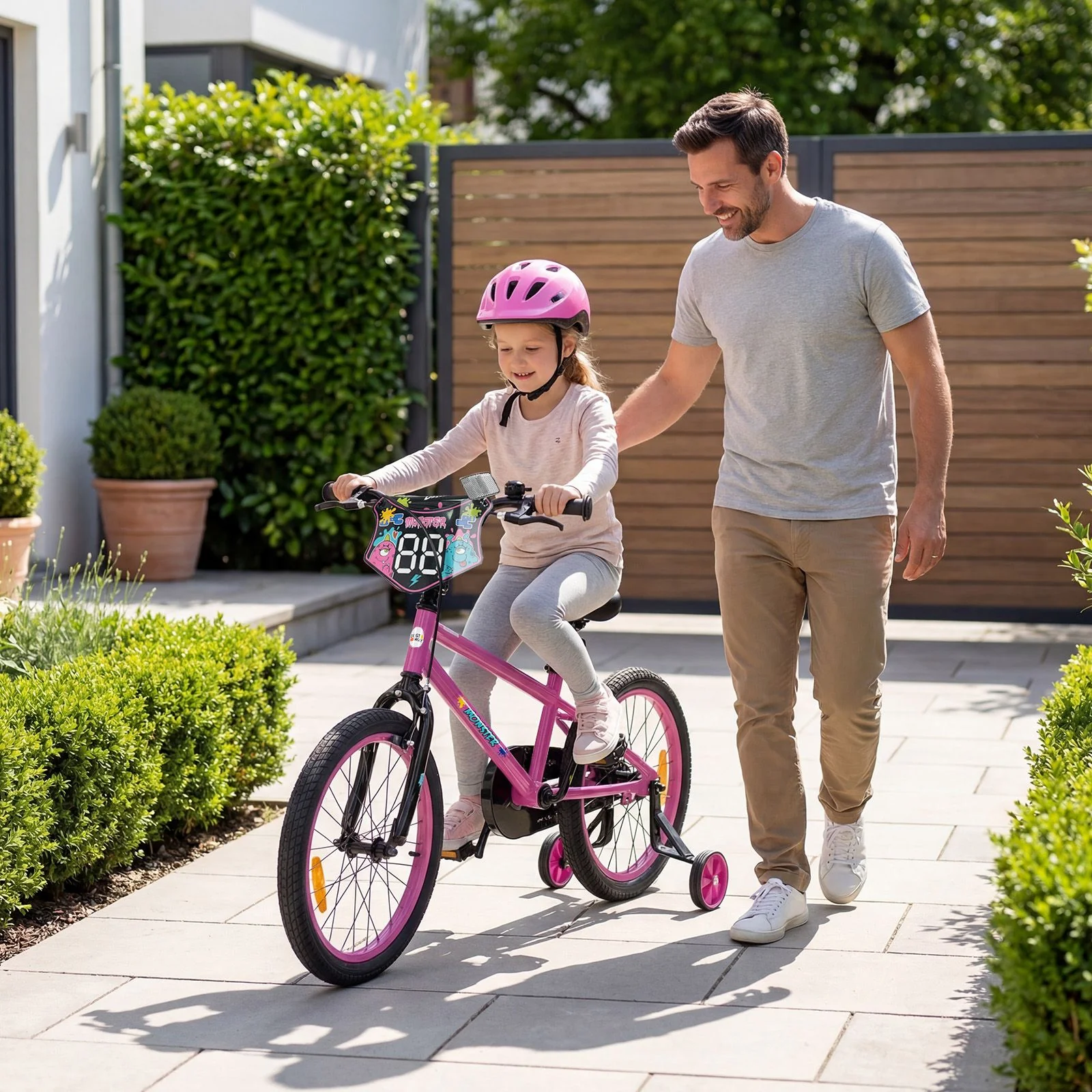 Children Bicycle with Handbrake and Height-Adjustable Seat for Boys and Girls - Image 3