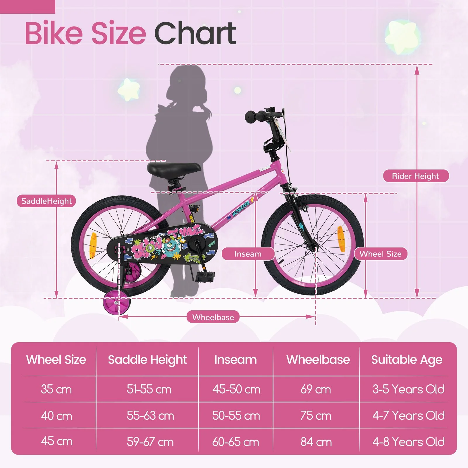 Children Bicycle with Handbrake and Height-Adjustable Seat for Boys and Girls - Image 6