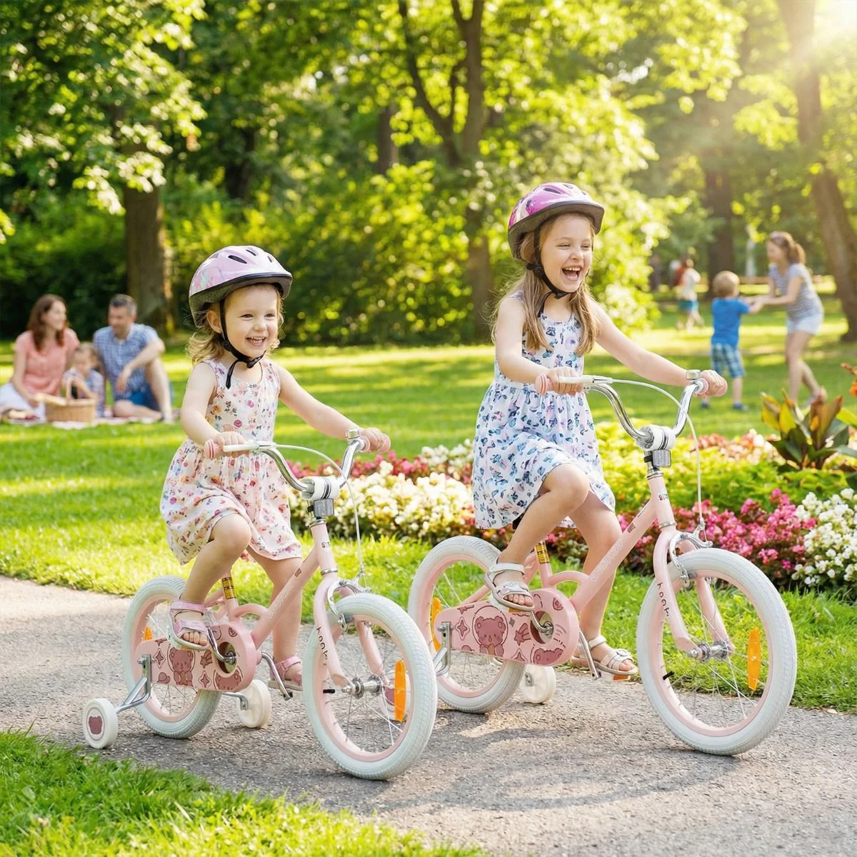 Children Training Bike with Adjustable Handlebar and Seat - Image 10