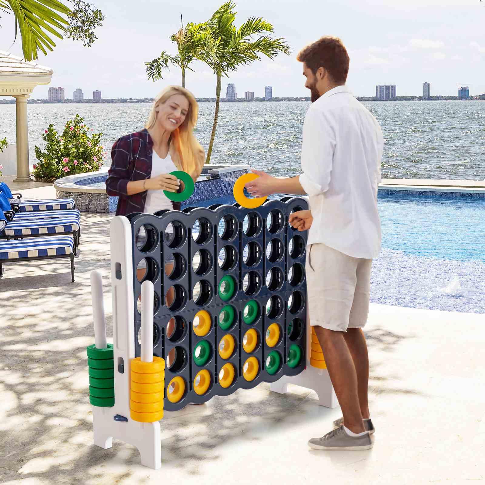 Connect 4 in A Row Jumbo Family Garden yard Game - Image 2