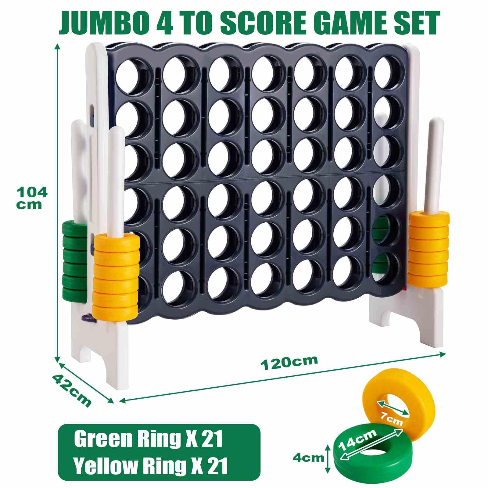 Connect 4 in A Row Jumbo Family Garden yard Game - Image 3