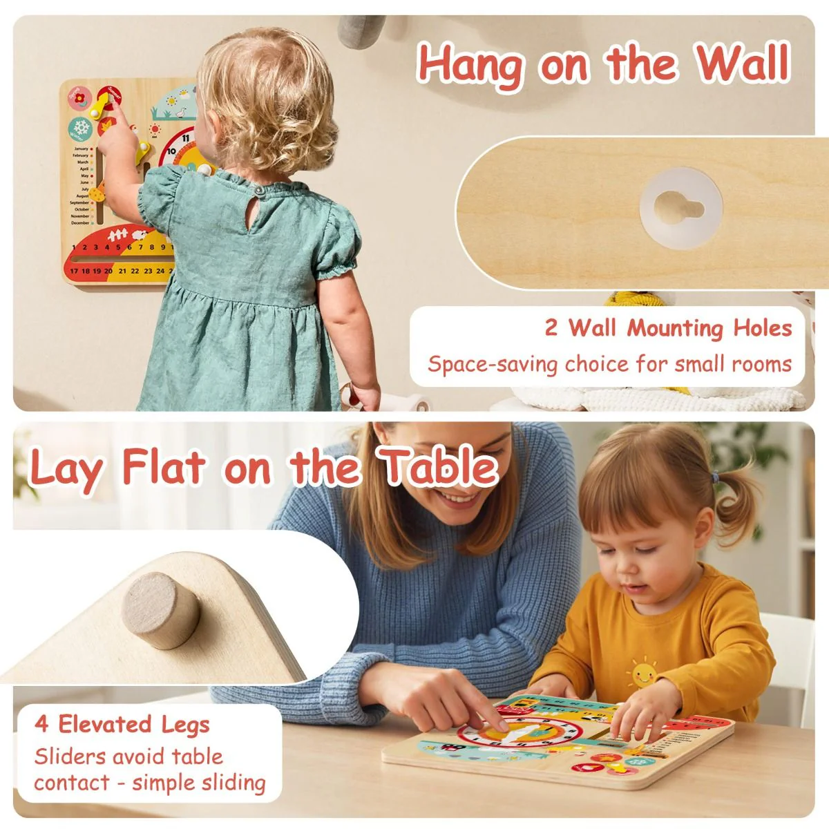 Educational Learning Clock Toy About Season and Weather - Image 5