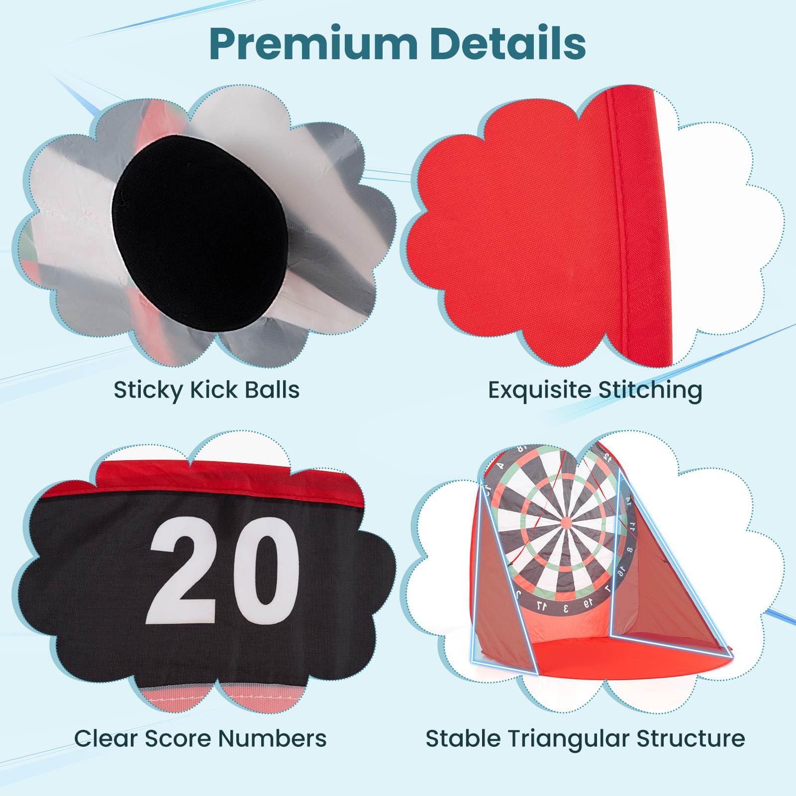Foldable and Portable Large Dart Board for Kids - Image 7