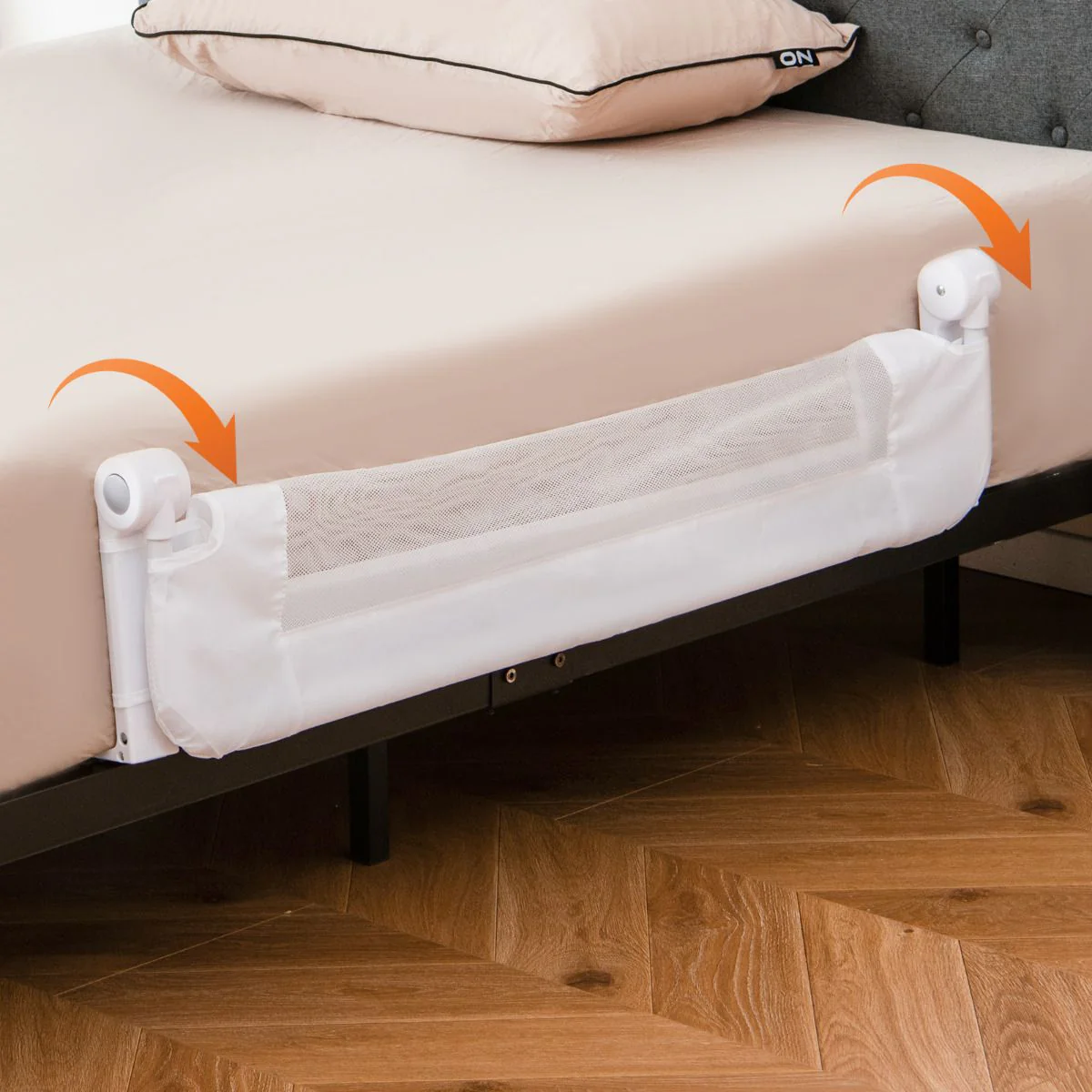 Foldable Bed Rail for Toddlers with Detachable Oxford Fabric Cover - Image 4
