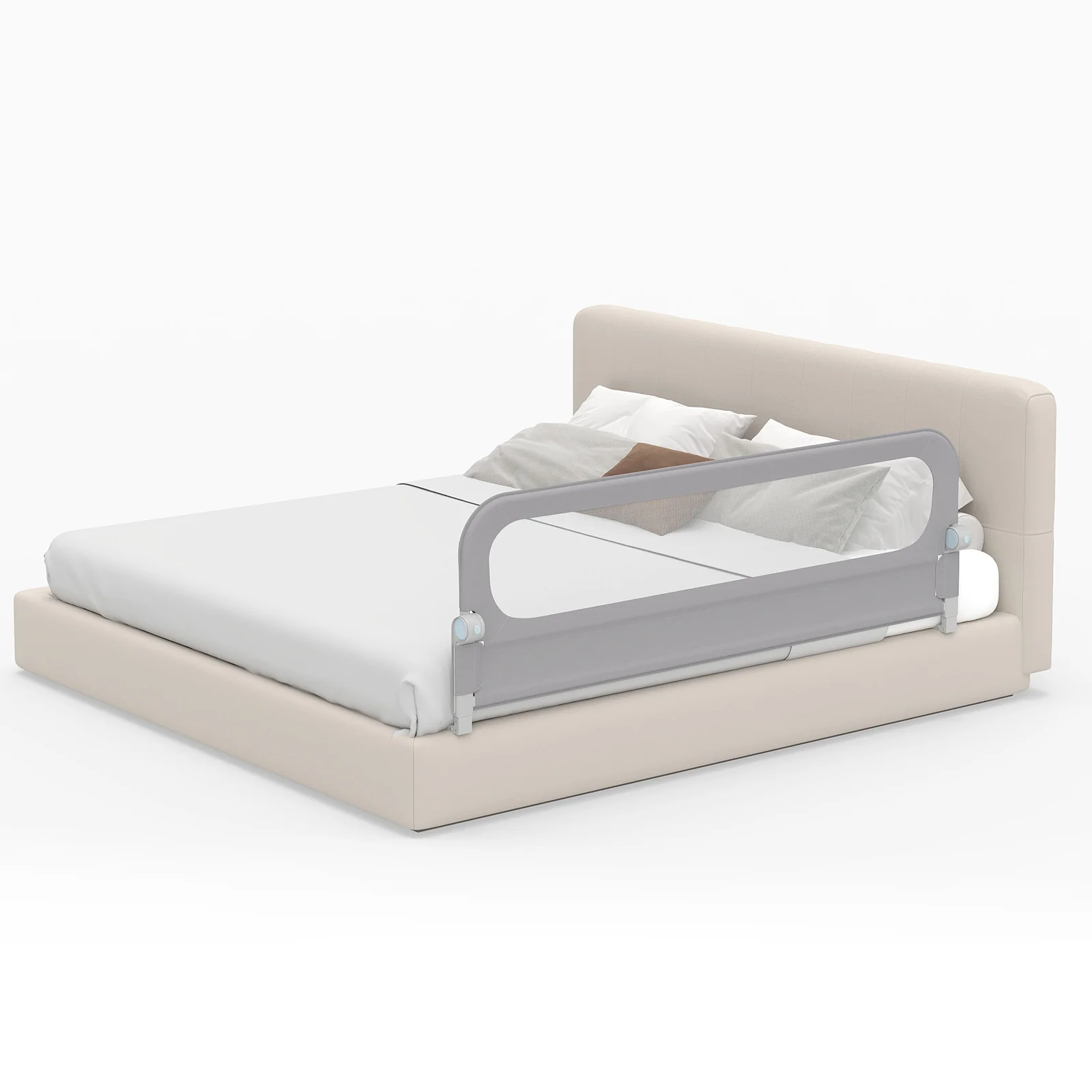 Foldable Bed Rail with Removable Oxford Fabric Cover and Robust U-shaped Base - Image 11