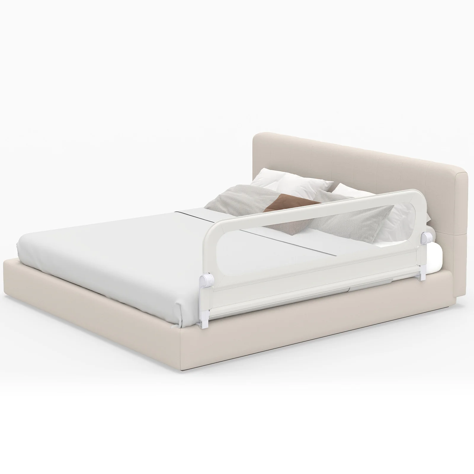 Foldable Bed Rail with Removable Oxford Fabric Cover and Robust U-shaped Base - Image 12