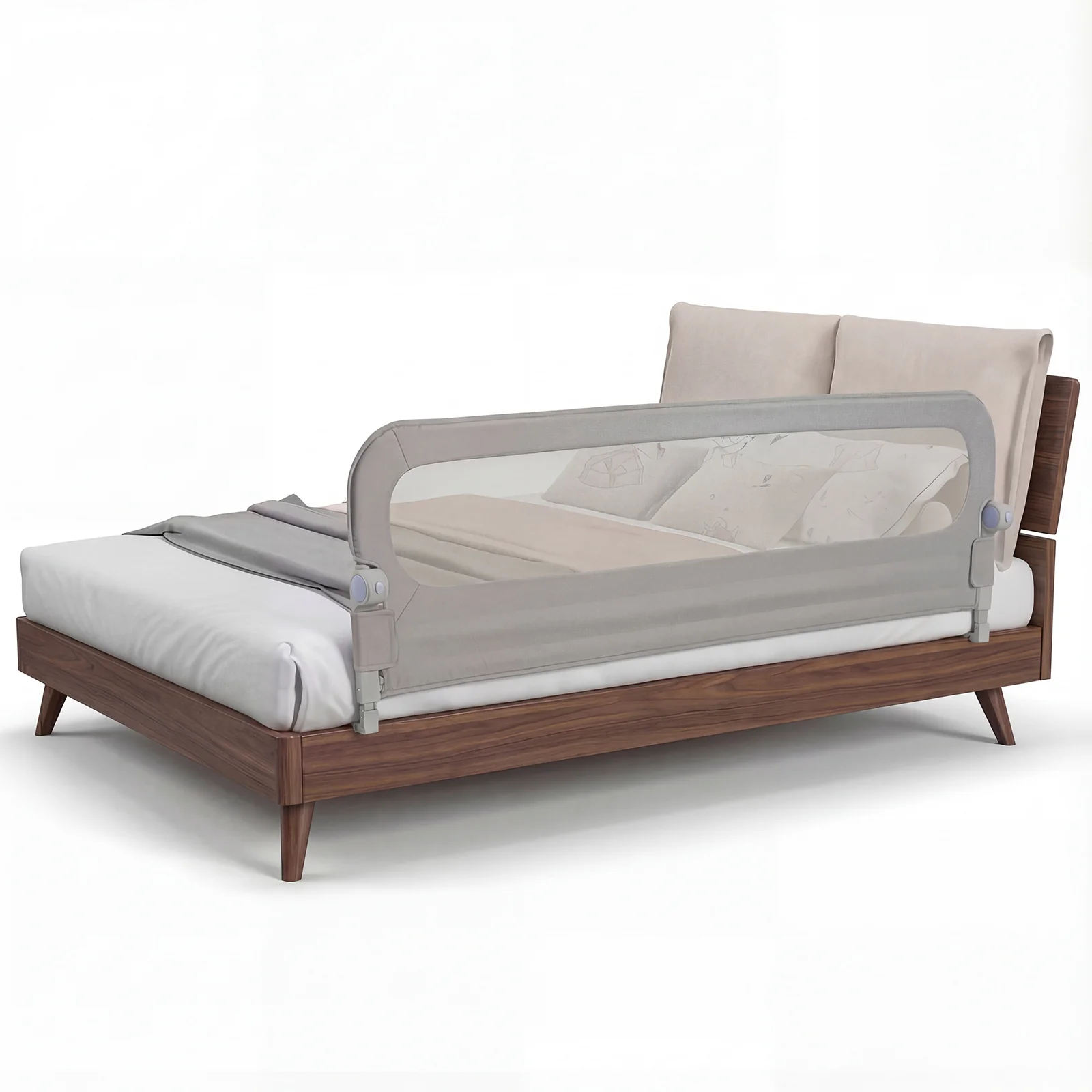 Foldable Bed Rail with Removable Oxford Fabric Cover and Robust U-shaped Base - Image 14