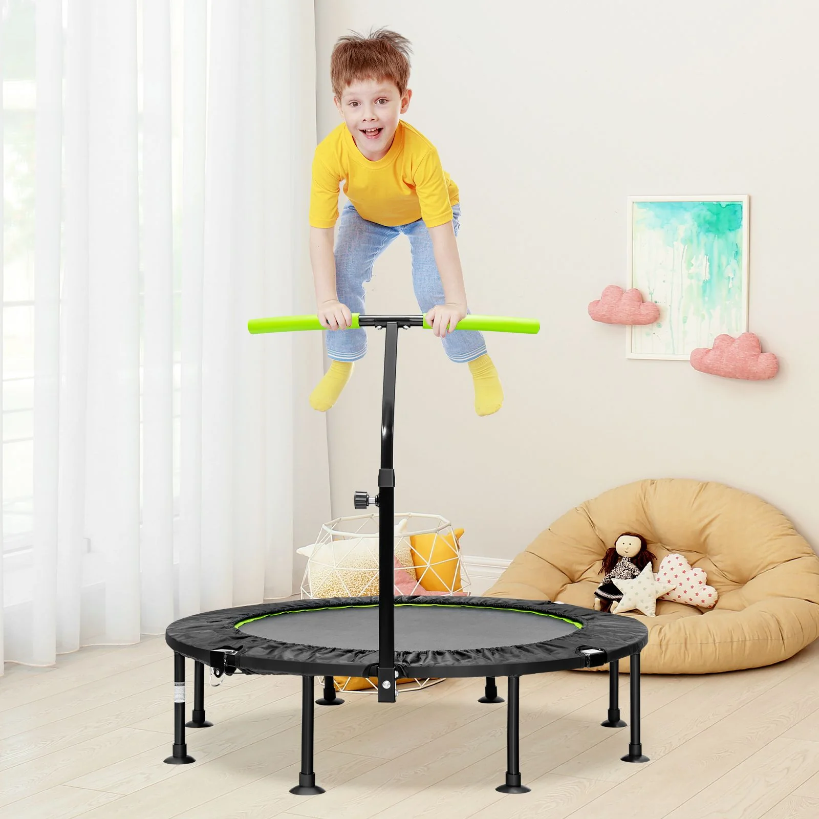 Foldable Mini Trampoline, Indoor Exercise Trampoline - Image 2