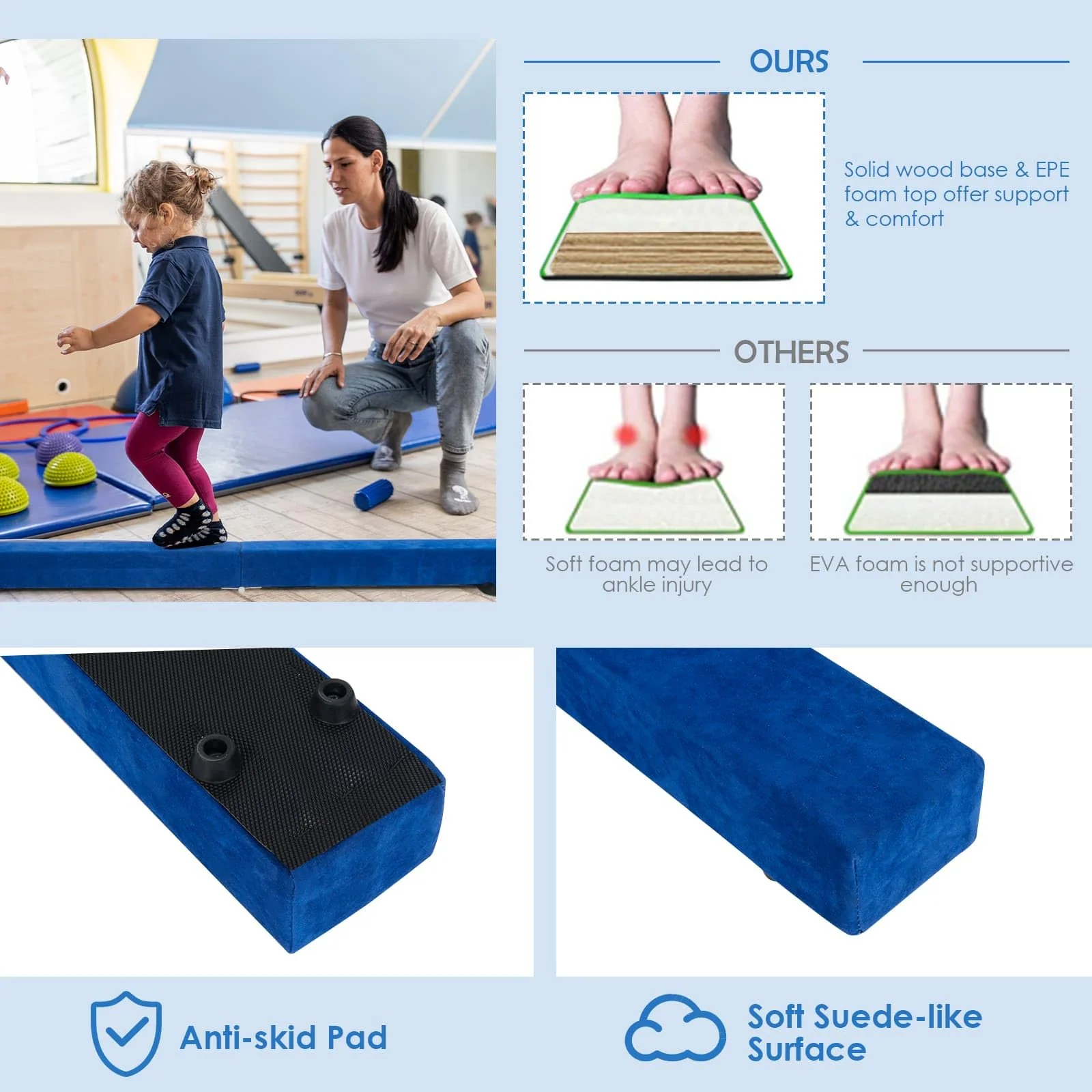 Folding Balance Beam, Portable Gymnastic Beam - Image 10