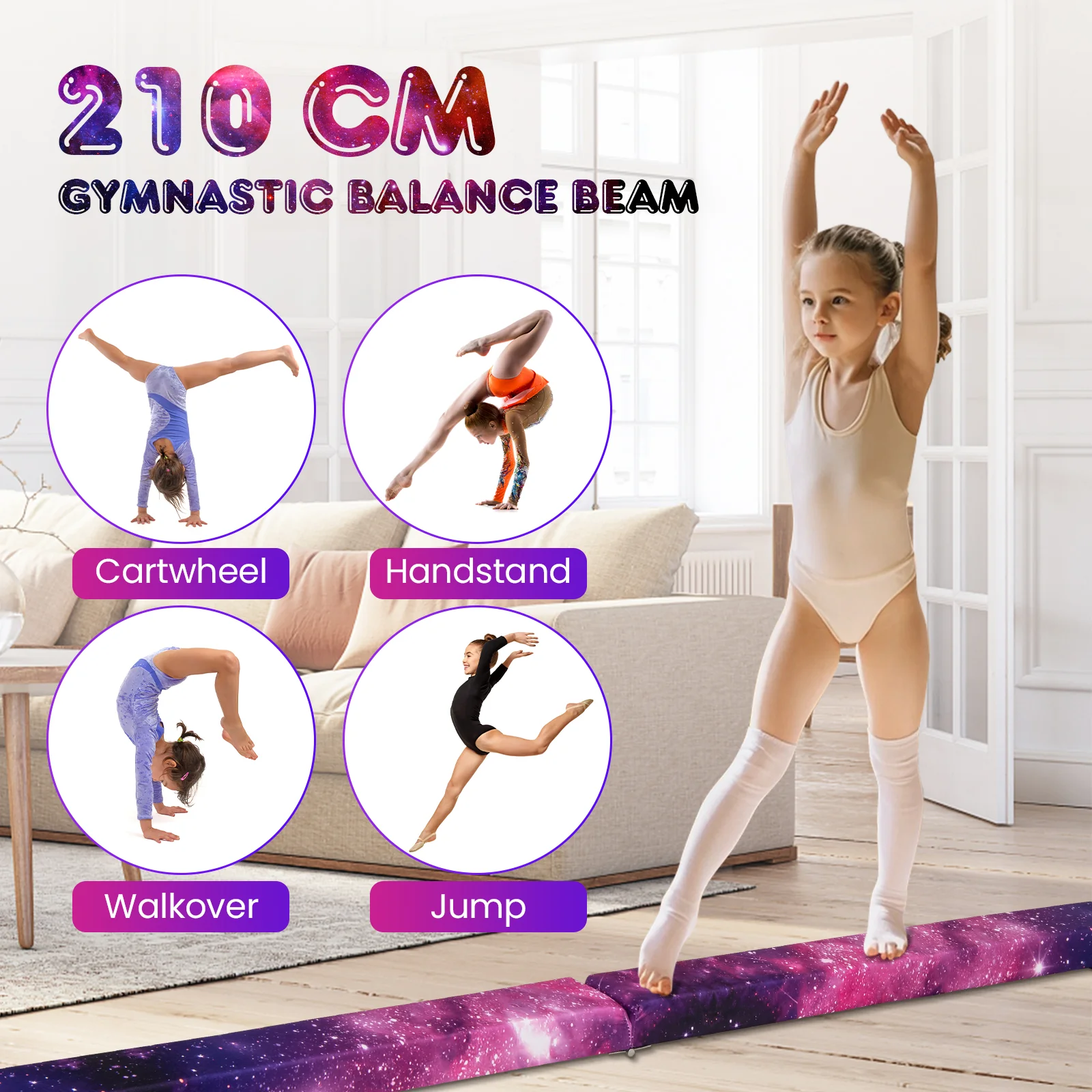 Folding Balance Beam, Portable Gymnastic Beam - Image 6