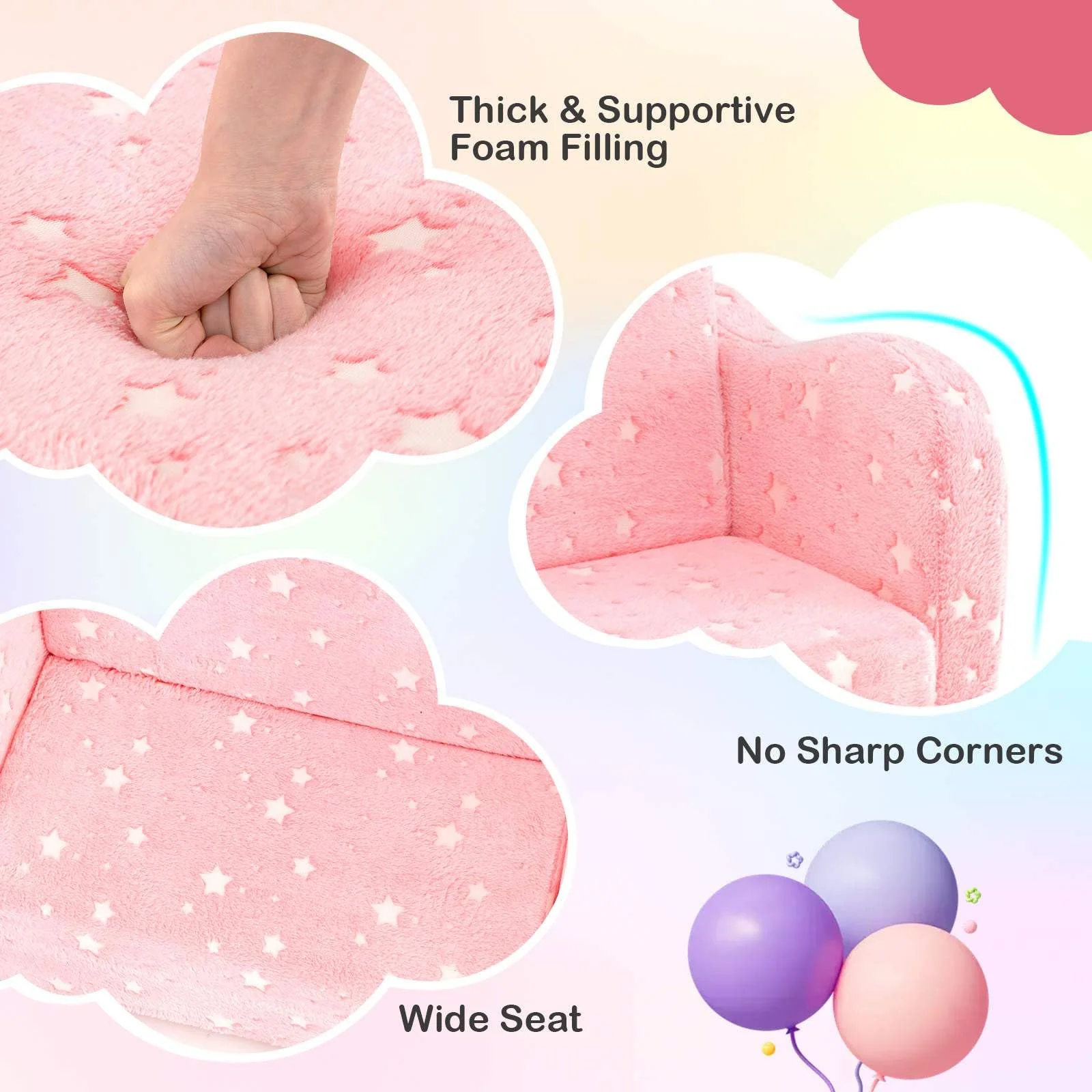 Glow in The Dark Toddler Chair with Blanket - Image 9