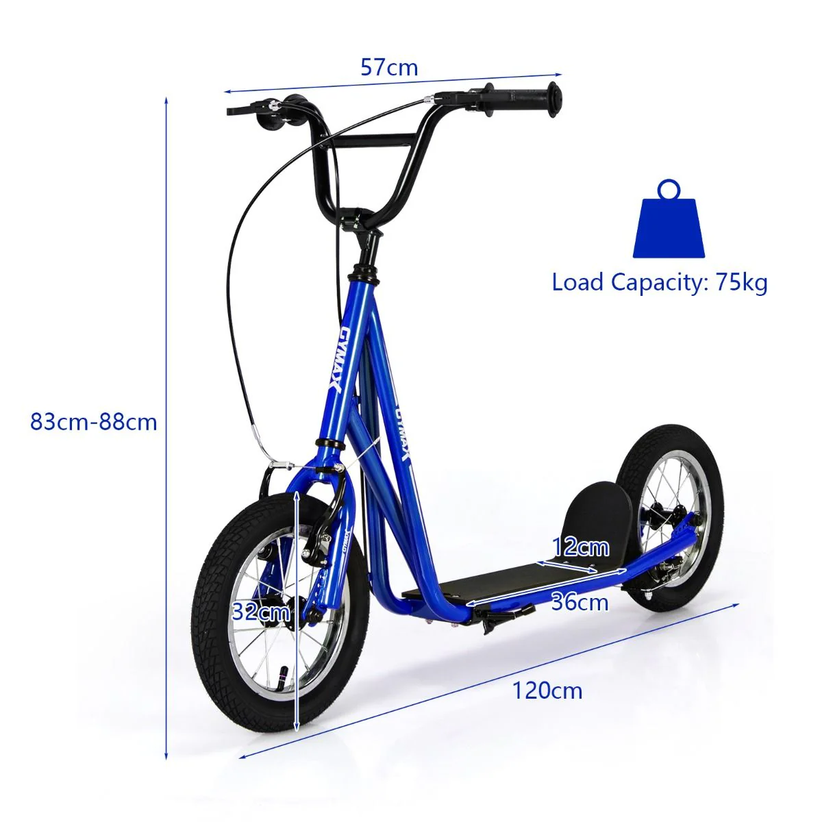 Height Adjustable Youth Scooter with 2 V-Type Handbrakes for Kids 8-12 - Image 7