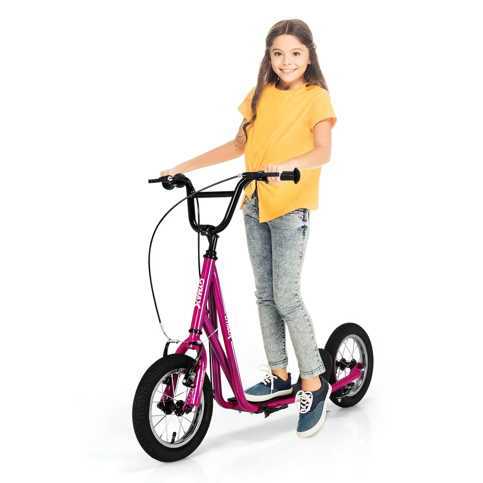 Height Adjustable Youth Scooter with 2 V-Type Handbrakes for Kids 8-12 - Image 9