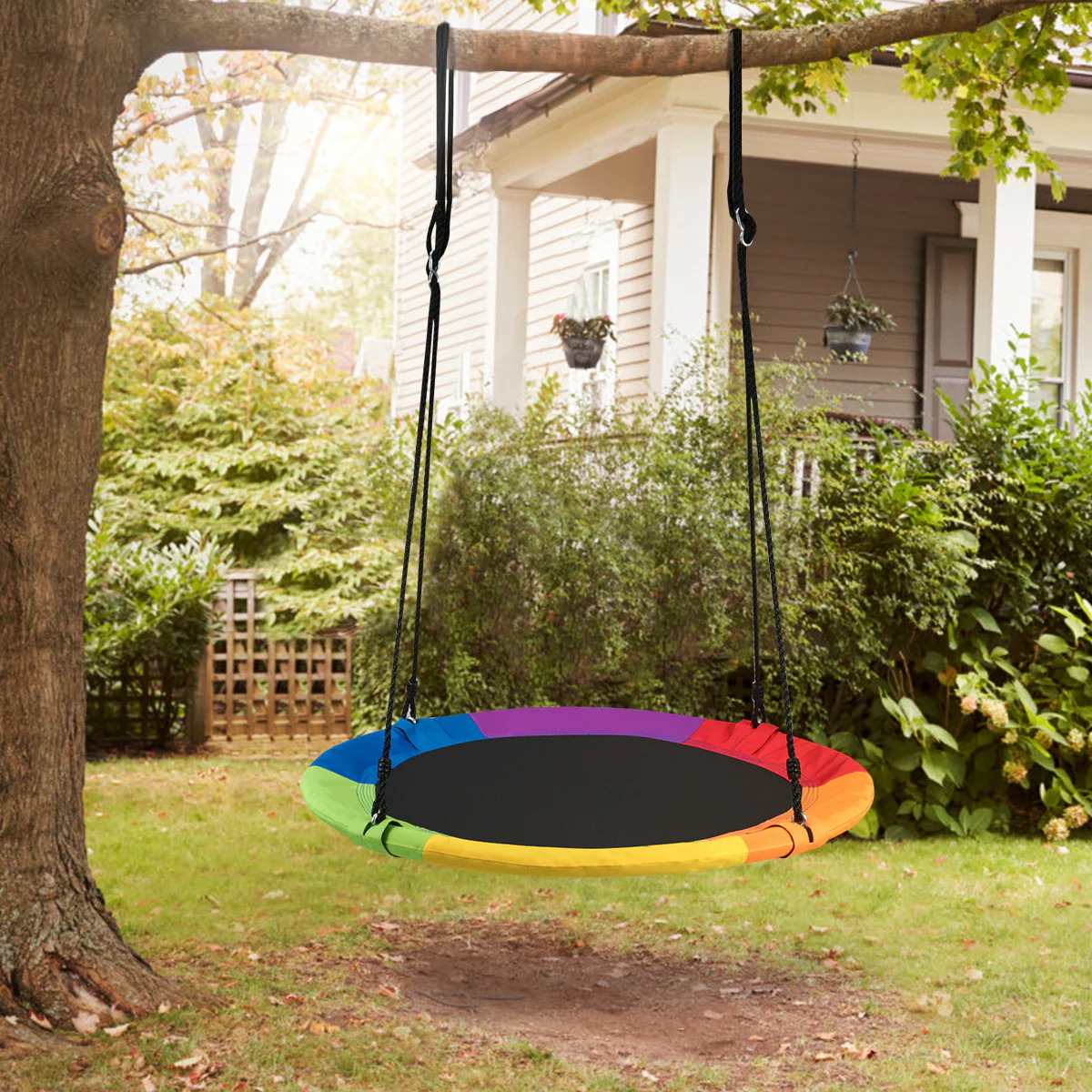 HONEY JOY 100cm Flying Saucer Tree Swing - Image 18