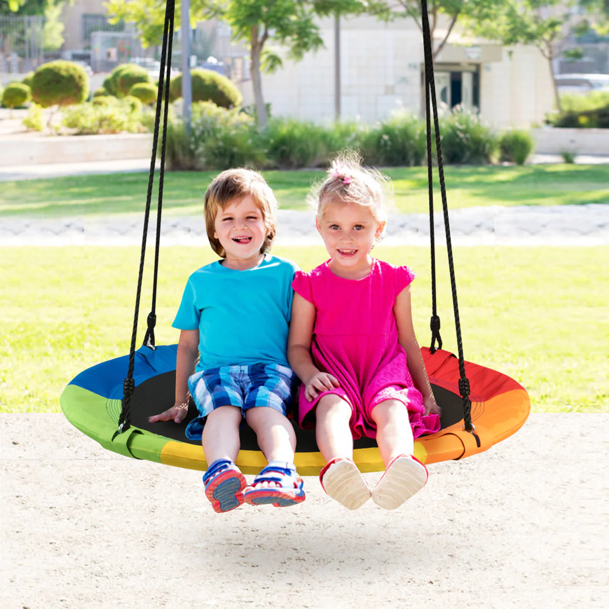 HONEY JOY 100cm Flying Saucer Tree Swing - Image 19
