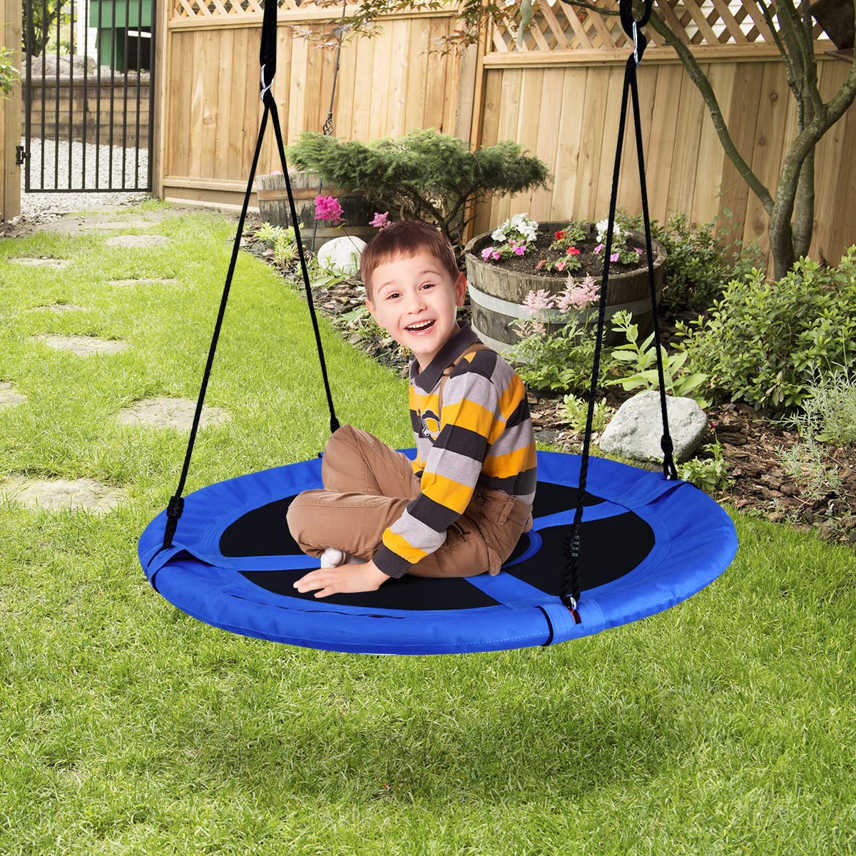 HONEY JOY 100cm Flying Saucer Tree Swing - Image 3