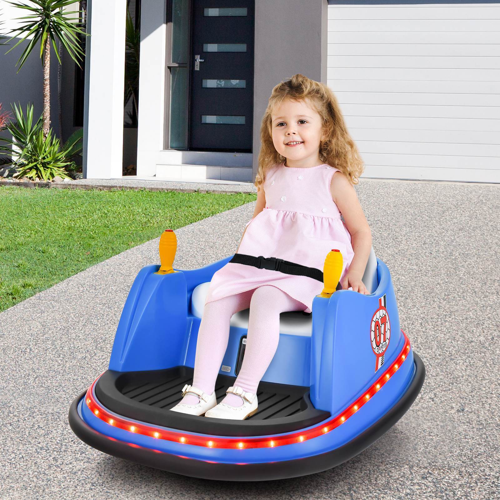 HONEY JOY 12V Electric Kids Ride On Bumper Car Battery Powered Kids Ride On Car - Image 3