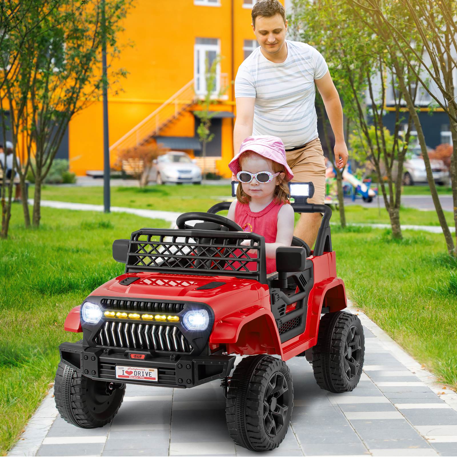 12V Kids Ride on Car Jeep, Dual Motor Toddler Electric Vehicle Truck - Image 13