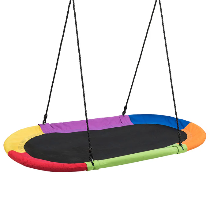 HONEY JOY 150CM/60'' Giant Platform Saucer Tree Swing Set, 300KG Weight Capacity - Image 10