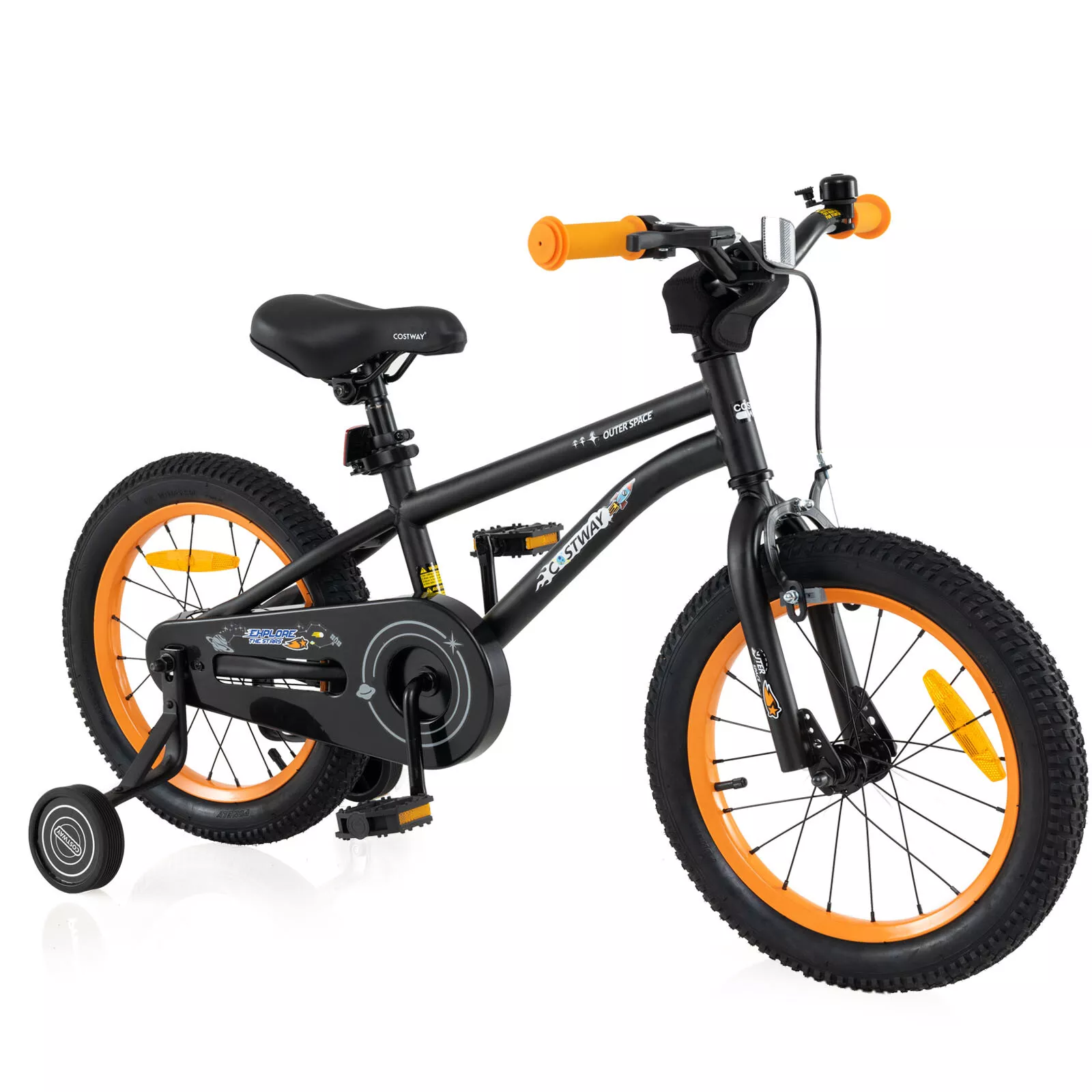 HONEY JOY 14 16 18 Inch Kid’s Bike Bicycle Removable Training Wheels for 3-8 Years - Image 17