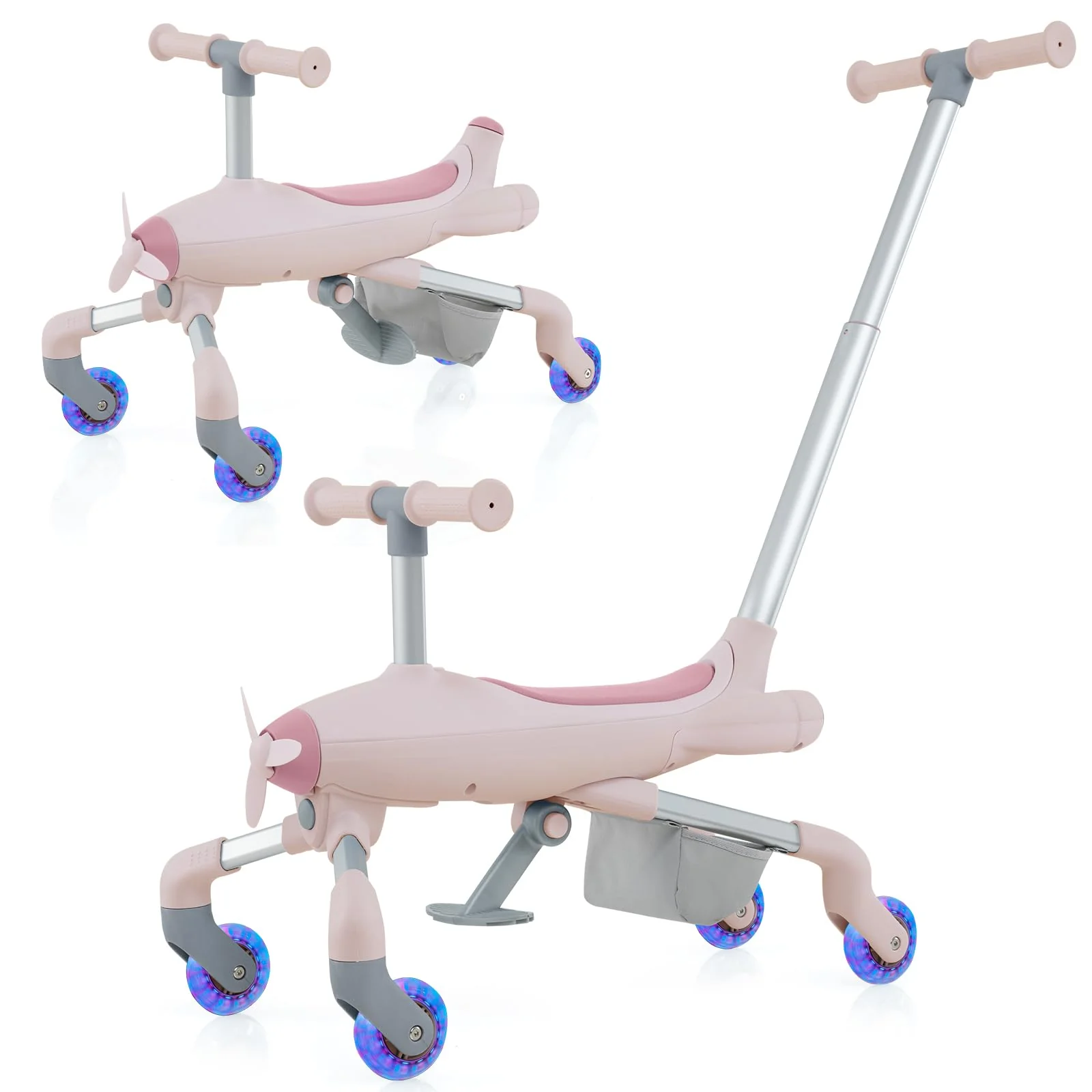 HONEY JOY 2-in-1 Kids Ride-on Push Car - Image 10