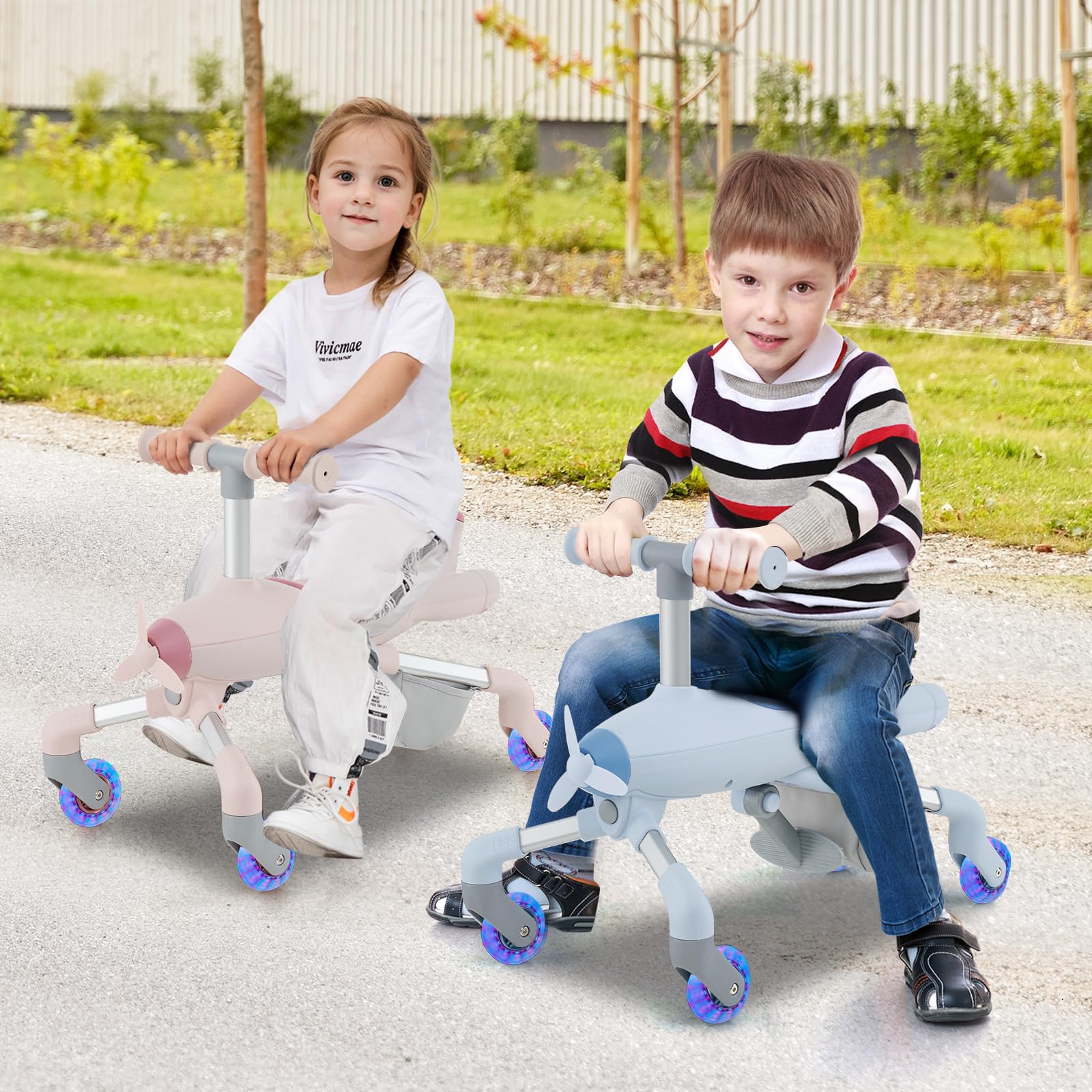 HONEY JOY 2-in-1 Kids Ride-on Push Car - Image 2