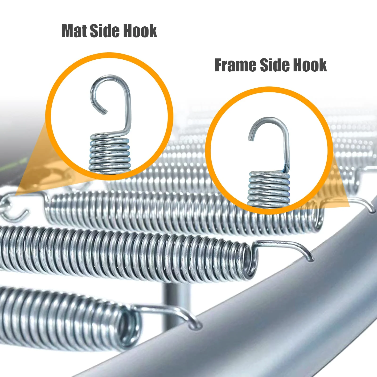 HONEY JOY 20 Pack Trampoline Springs, 14 cm Heavy Duty Replacement Trampoline Springs - Image 6